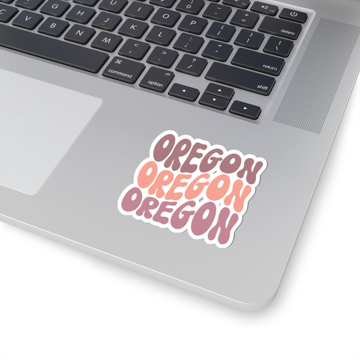 Oregon Retro Bubble Sticker — Cute Vintage State Decal for Laptops & Water Bottles