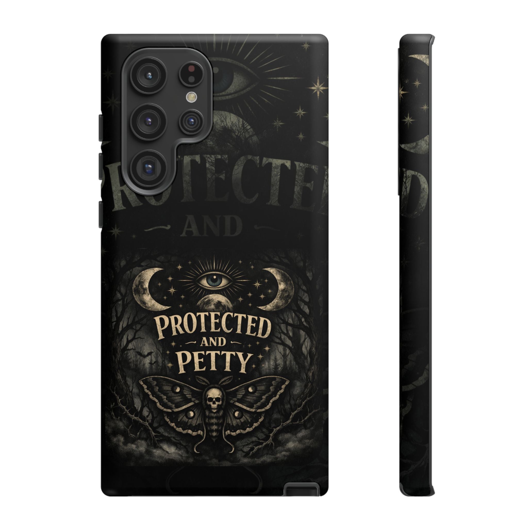 Phone Case — Gothic 'Protected and Petty' Tough Protective Cover