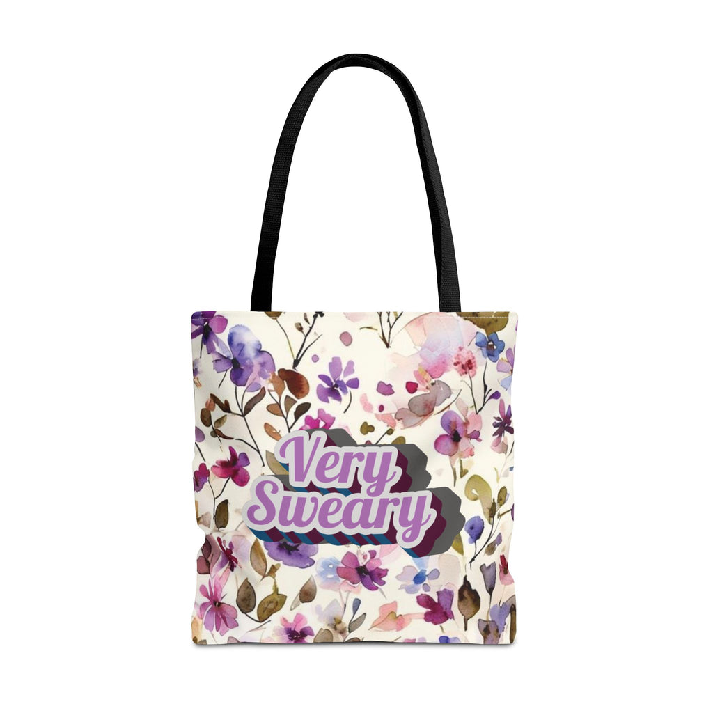 Floral "Very Sweary" Tote Bag