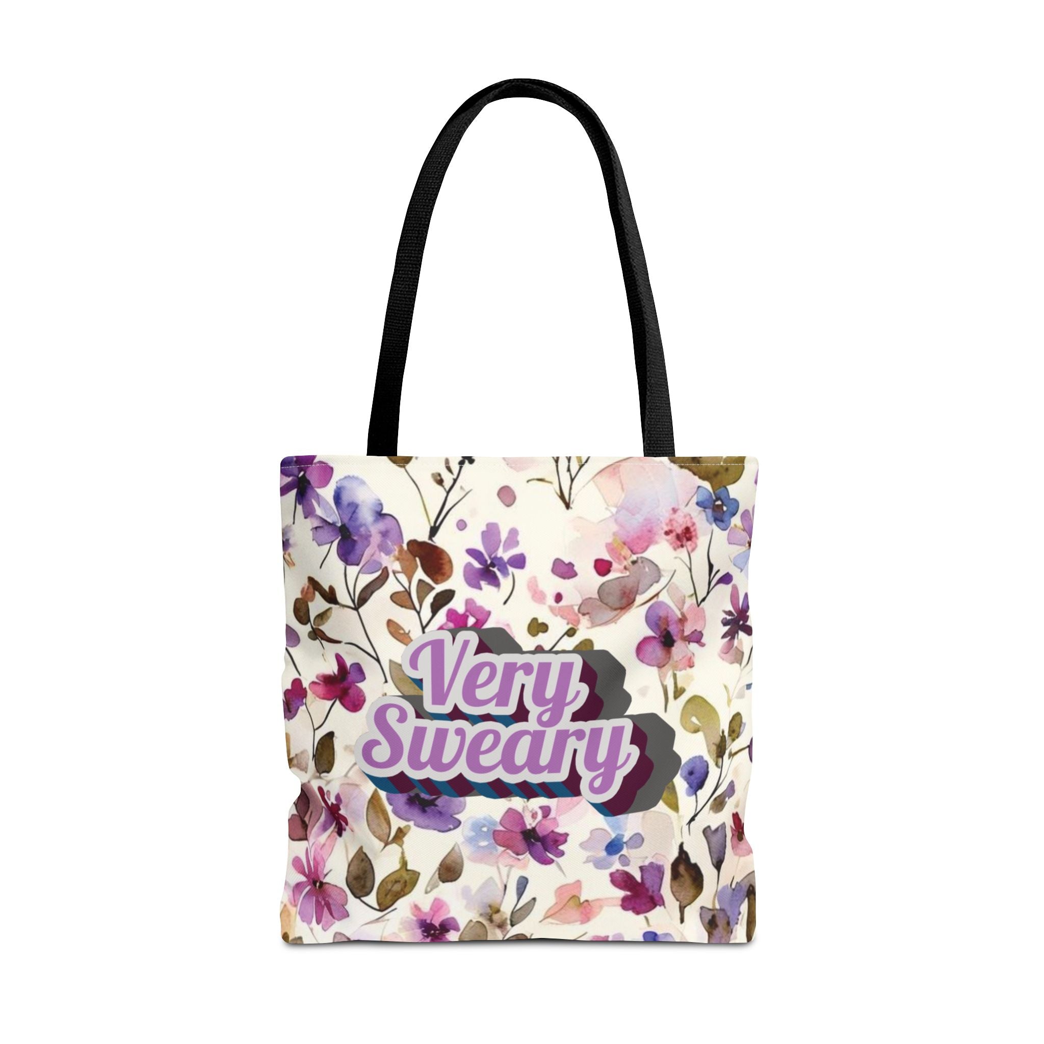 Floral "Very Sweary" Tote Bag