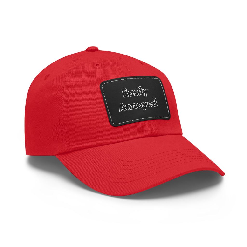 Easily Annoyed Leather Patch "Dad Hat" – Funny Casual Cap