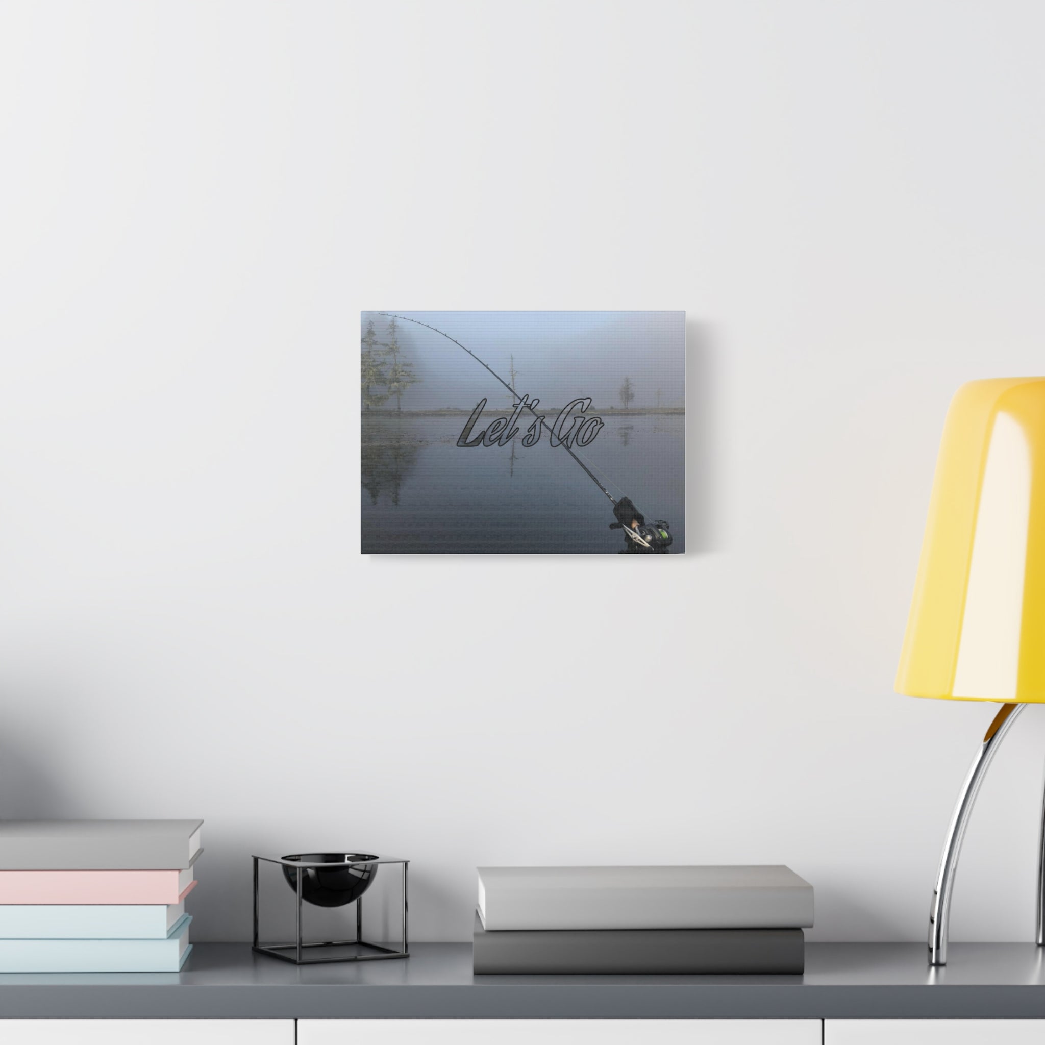 Let’s Go Fishing Canvas Wall Art — Matte Stretched 1.25"