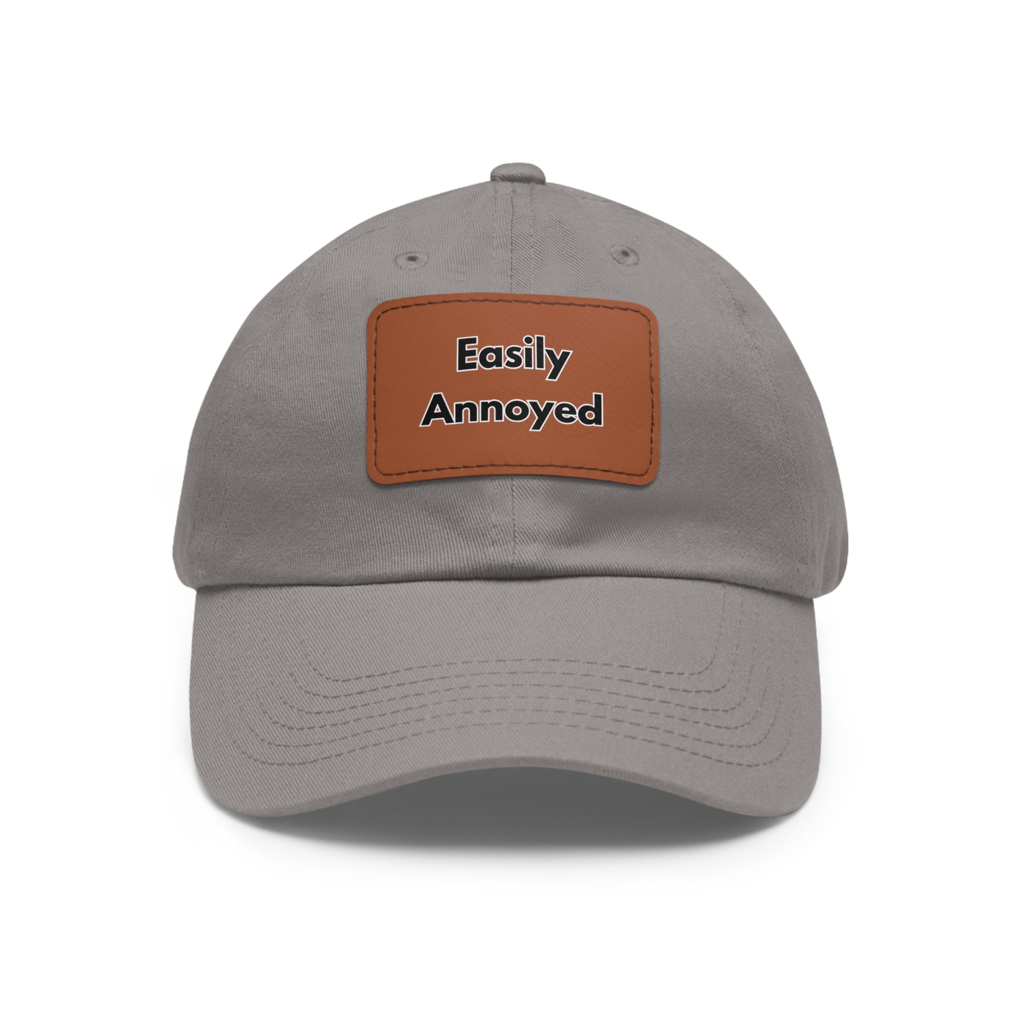 Easily Annoyed Leather Patch "Dad Hat" – Funny Casual Cap