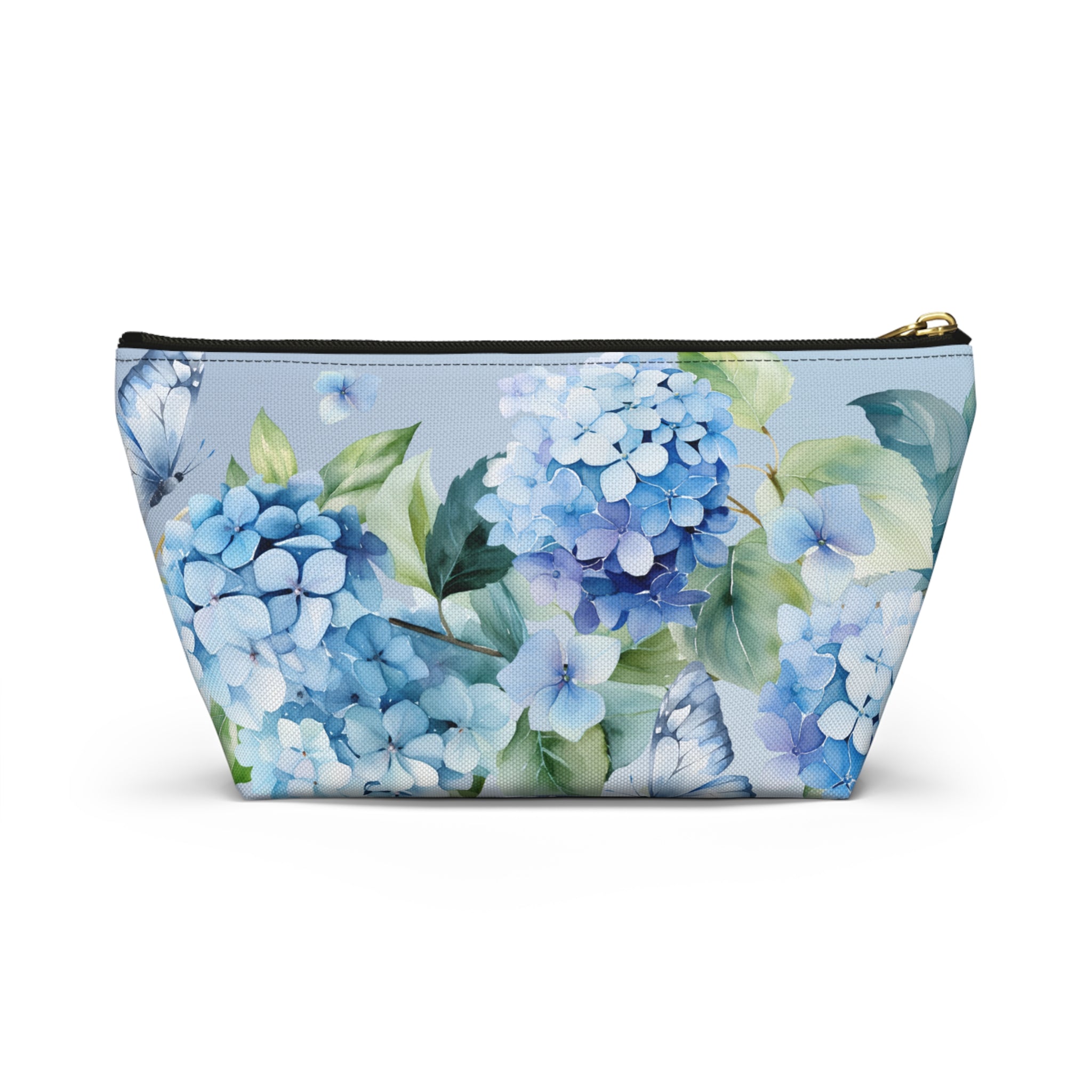 Bride Hydrangea Cosmetic Pouch — Wedding Makeup Bag