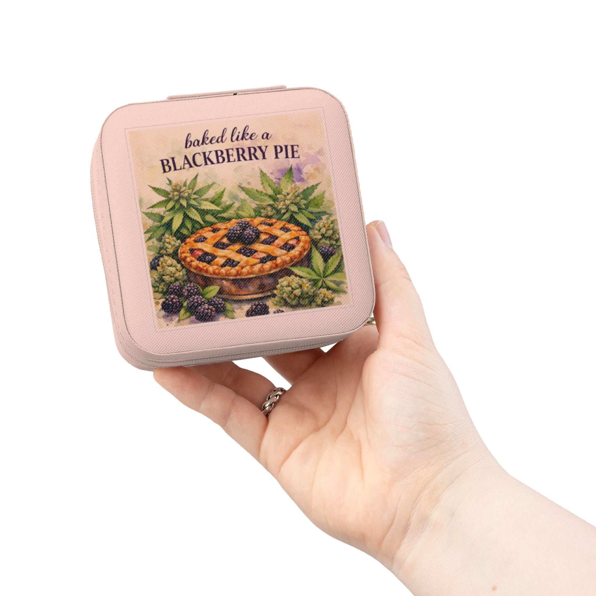 Jewelry Travel Case — 'Baked Like a Blackberry Pie' Compact Organizer