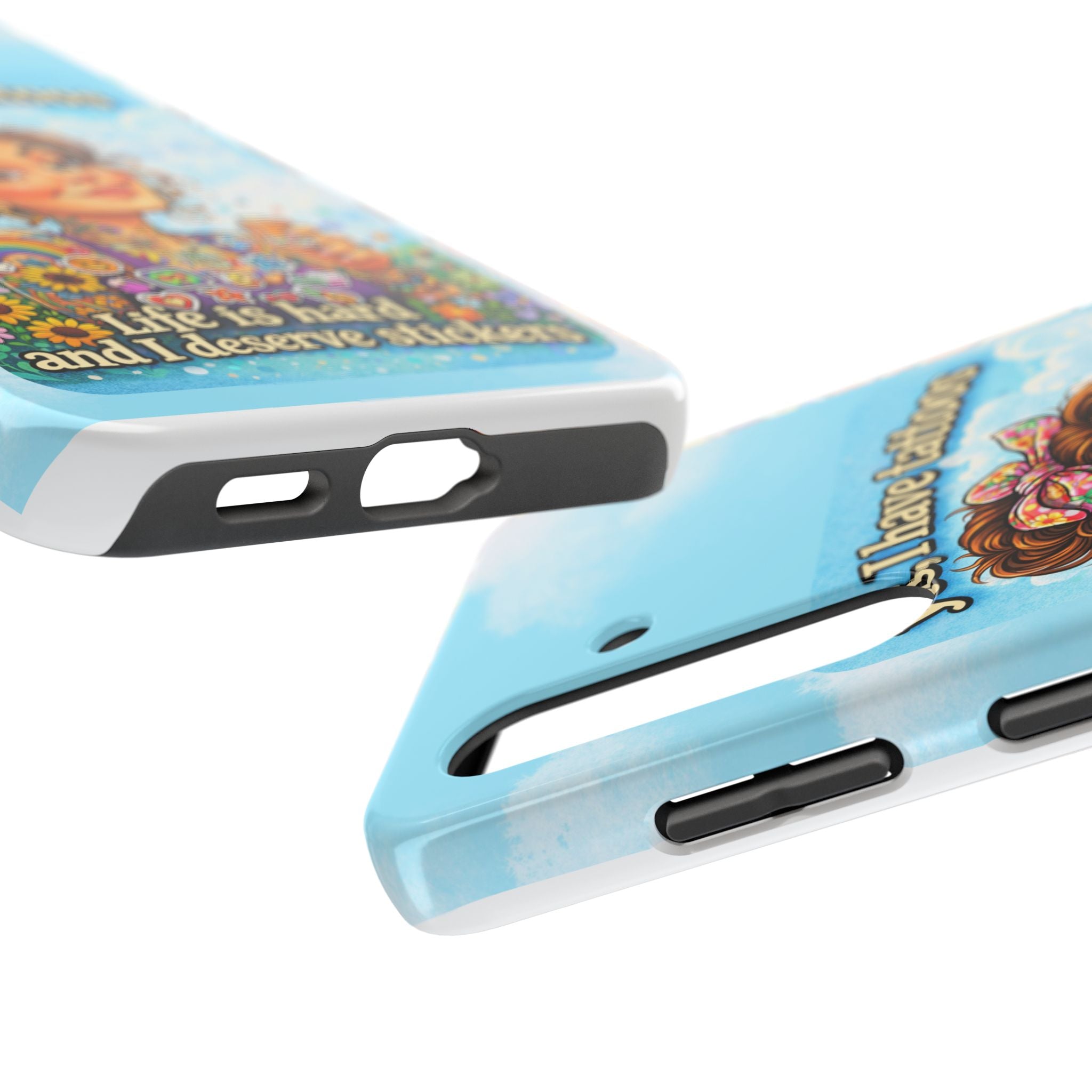 Phone Case — “Yes, I Have Tattoos” Floral Sticker-Loving Protective Case