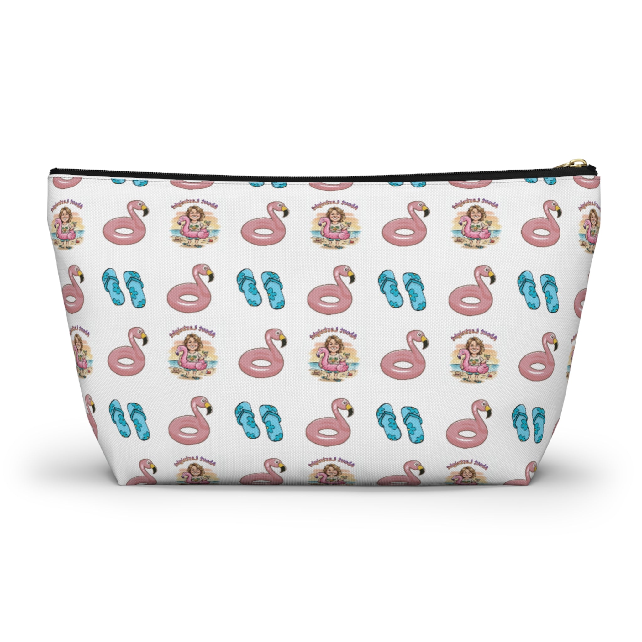 "About Lastnight" Accessory Pouch w T-bottom