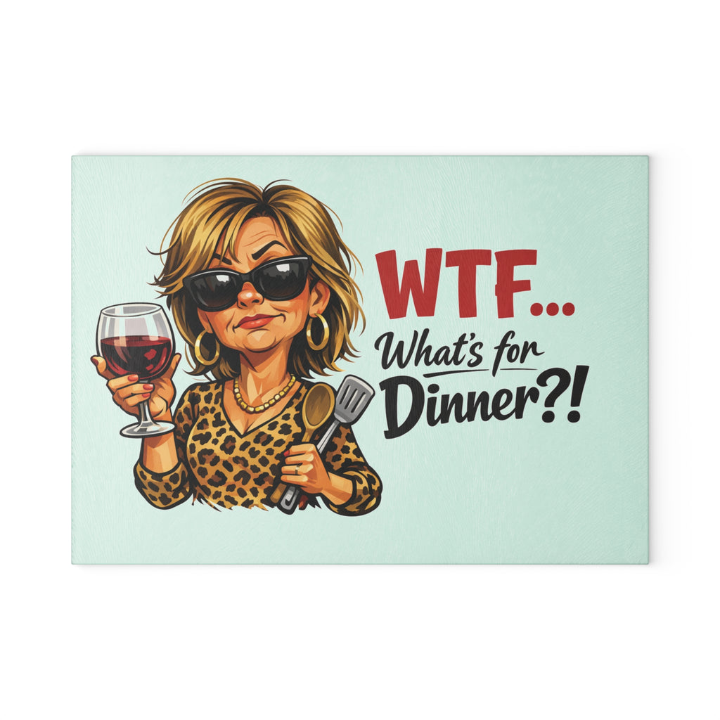 Sassy Glass Cutting Board – Bold Kitchen Countertop Decor