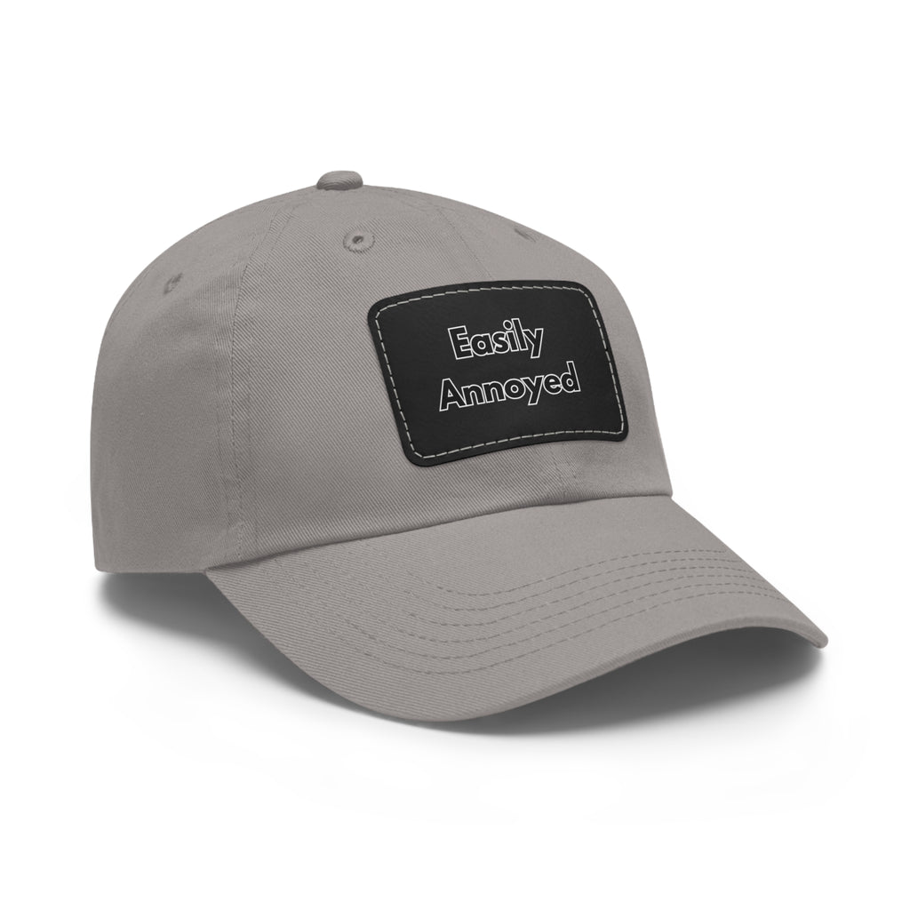 Easily Annoyed Leather Patch "Dad Hat" – Funny Casual Cap