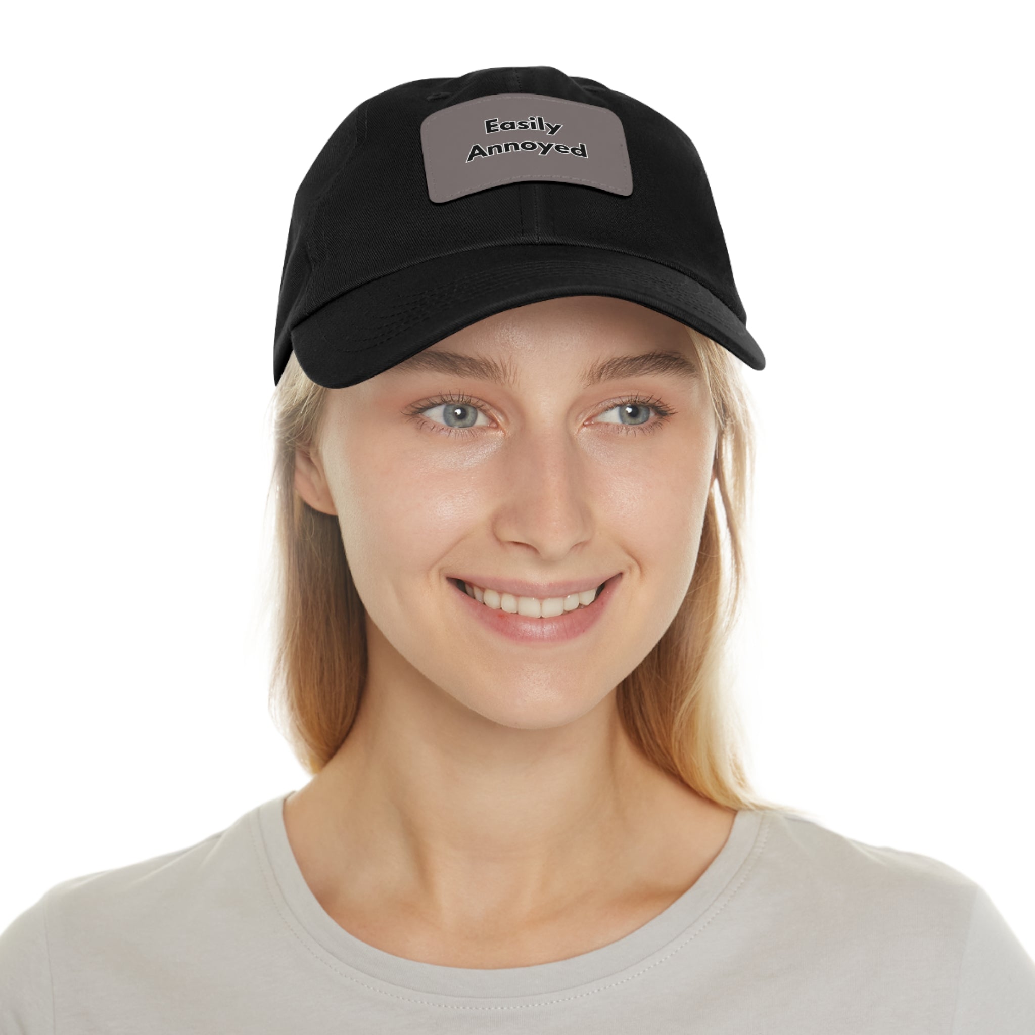 Easily Annoyed Leather Patch "Dad Hat" – Funny Casual Cap