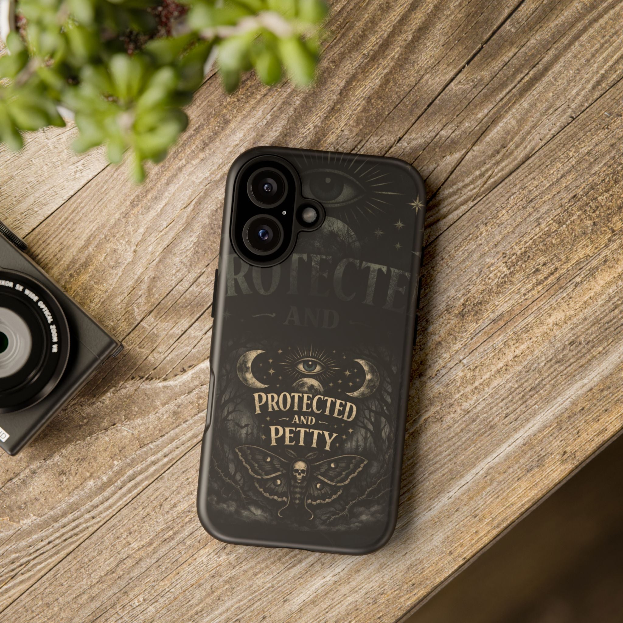 Phone Case — Gothic 'Protected and Petty' Tough Protective Cover