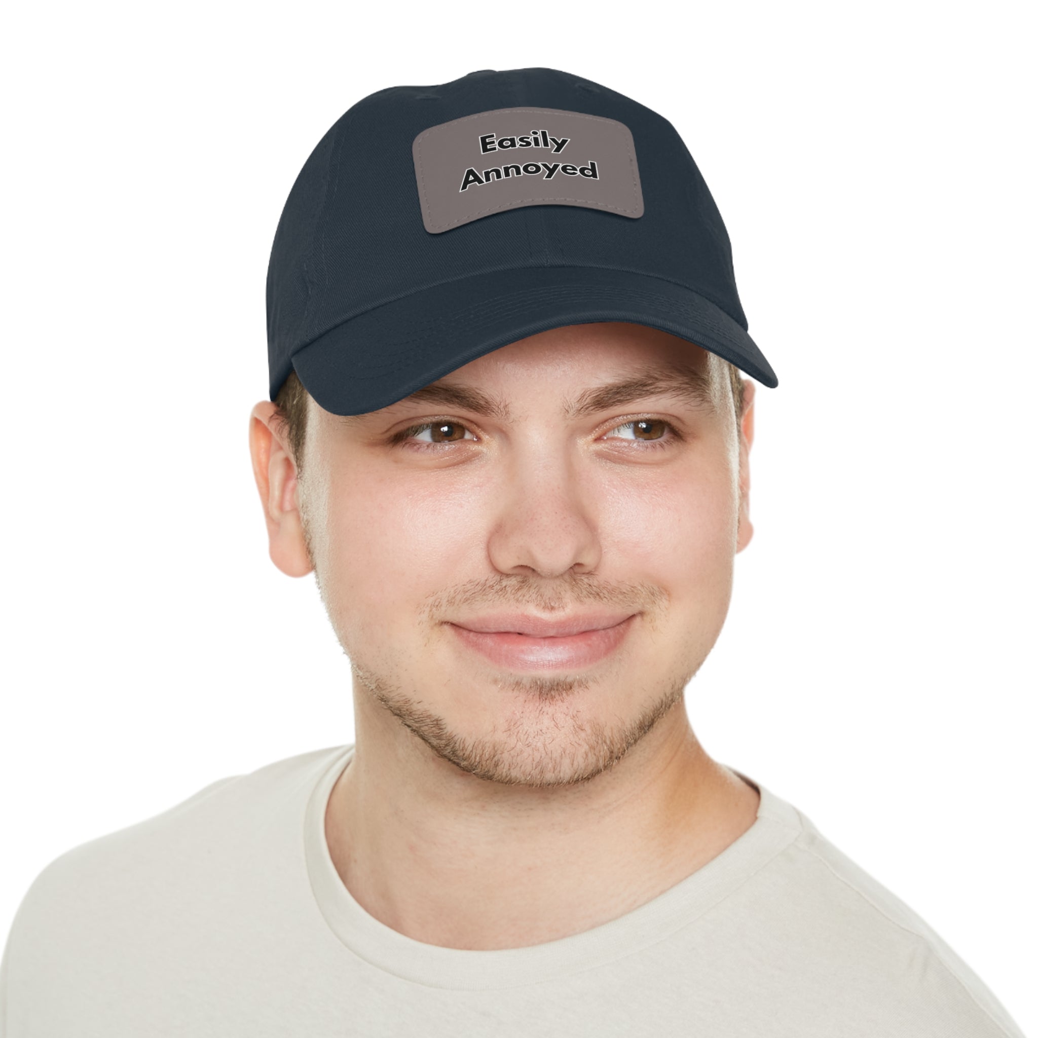 Easily Annoyed Leather Patch "Dad Hat" – Funny Casual Cap