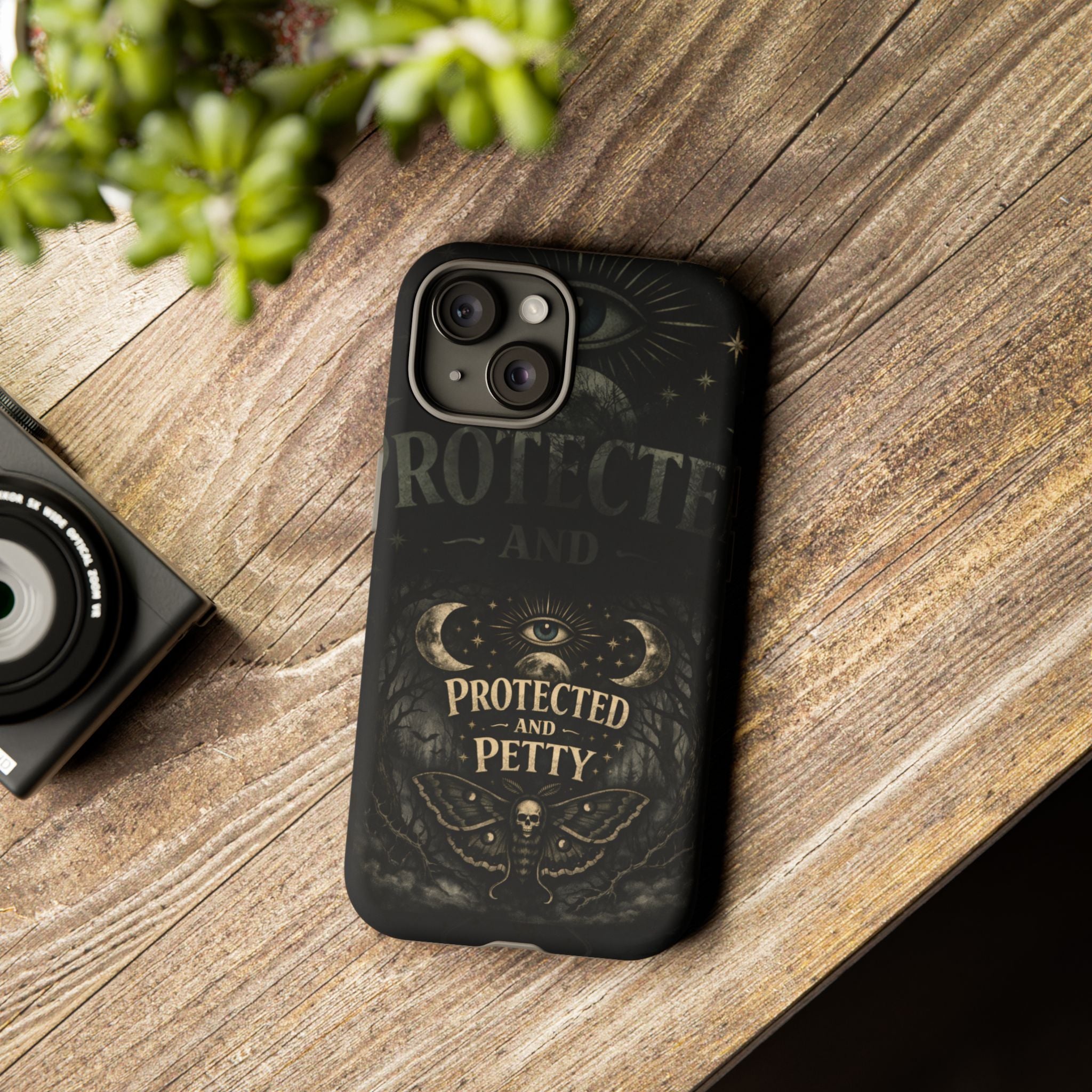 Phone Case — Gothic 'Protected and Petty' Tough Protective Cover