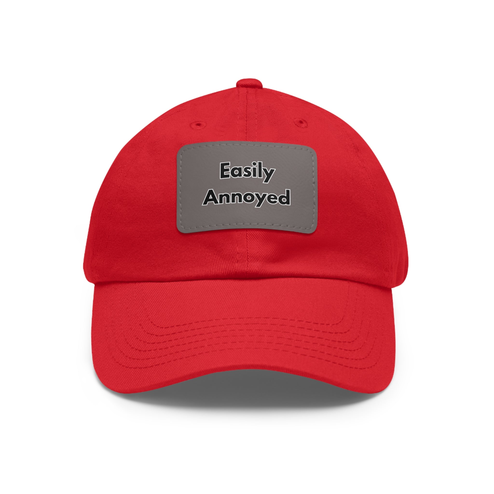 Easily Annoyed Leather Patch "Dad Hat" – Funny Casual Cap