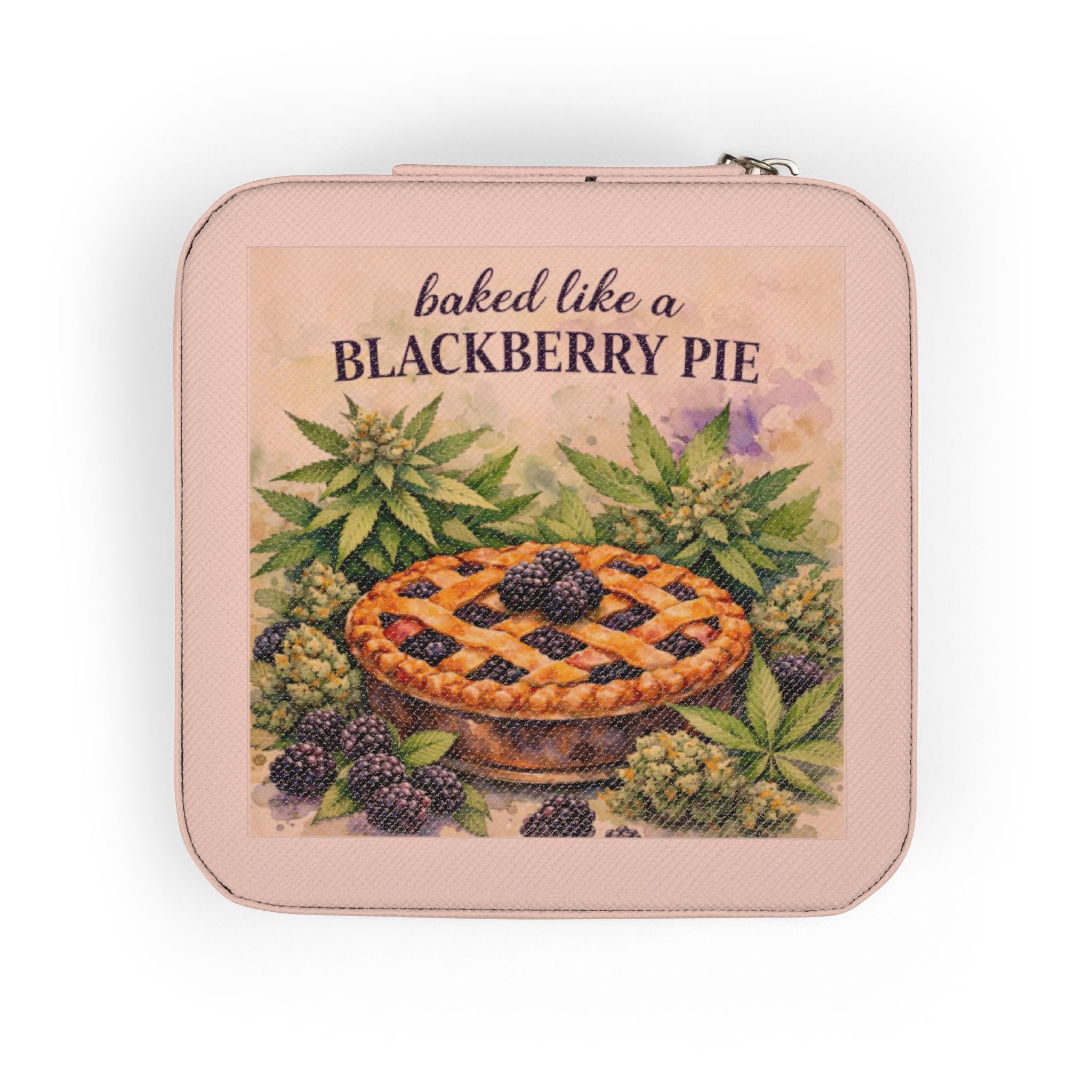 Jewelry Travel Case — 'Baked Like a Blackberry Pie' Compact Organizer