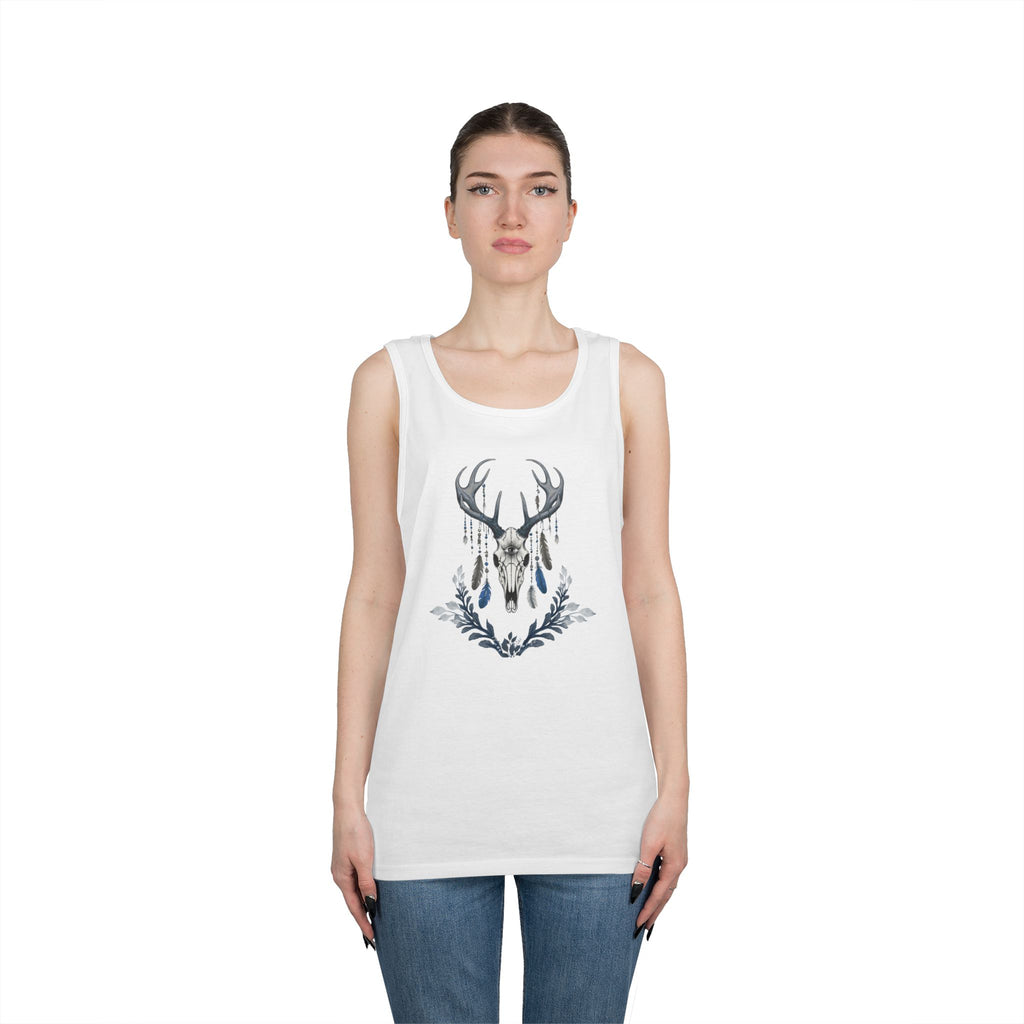 Deer Skull Boho Tank