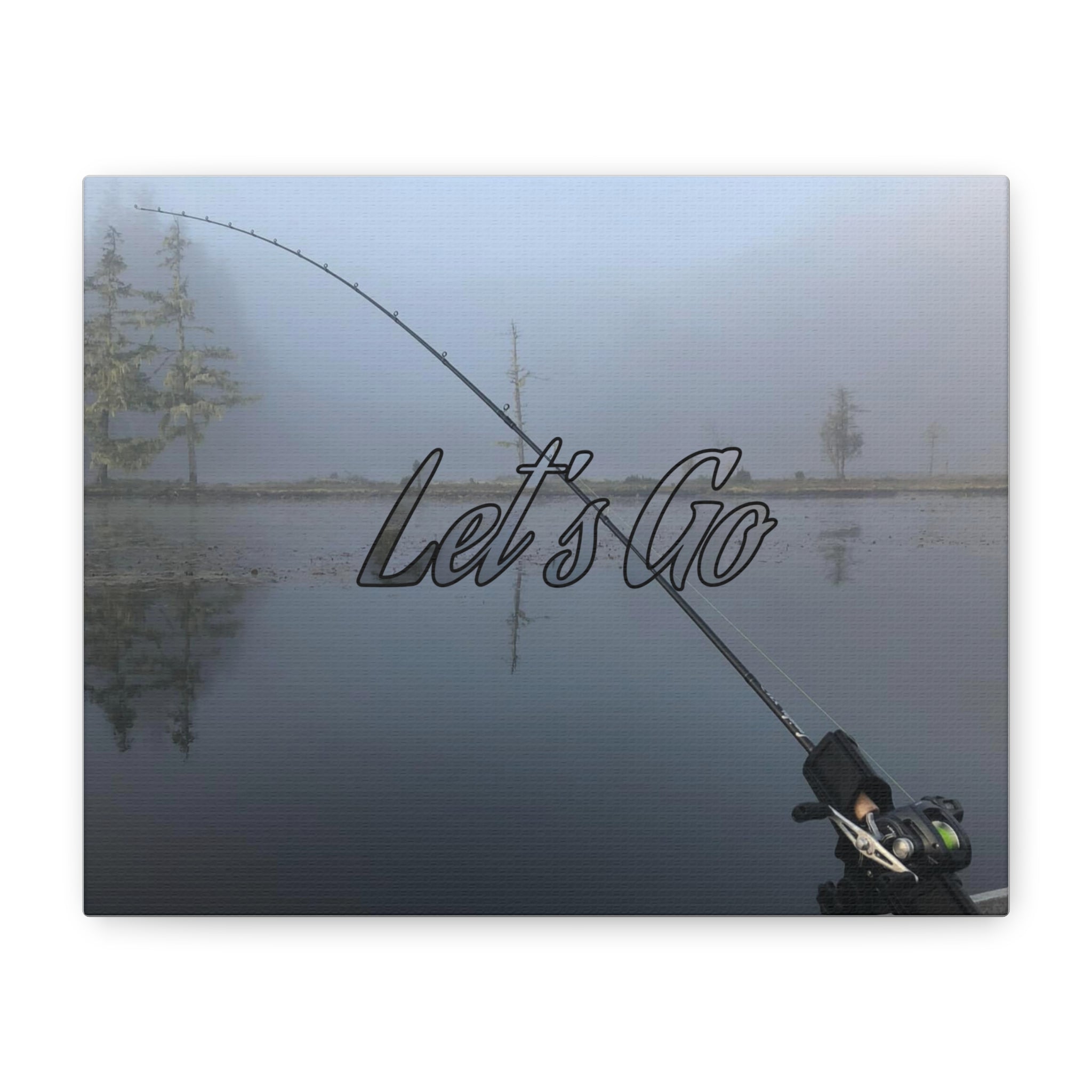 Let’s Go Fishing Canvas Wall Art — Matte Stretched 1.25"