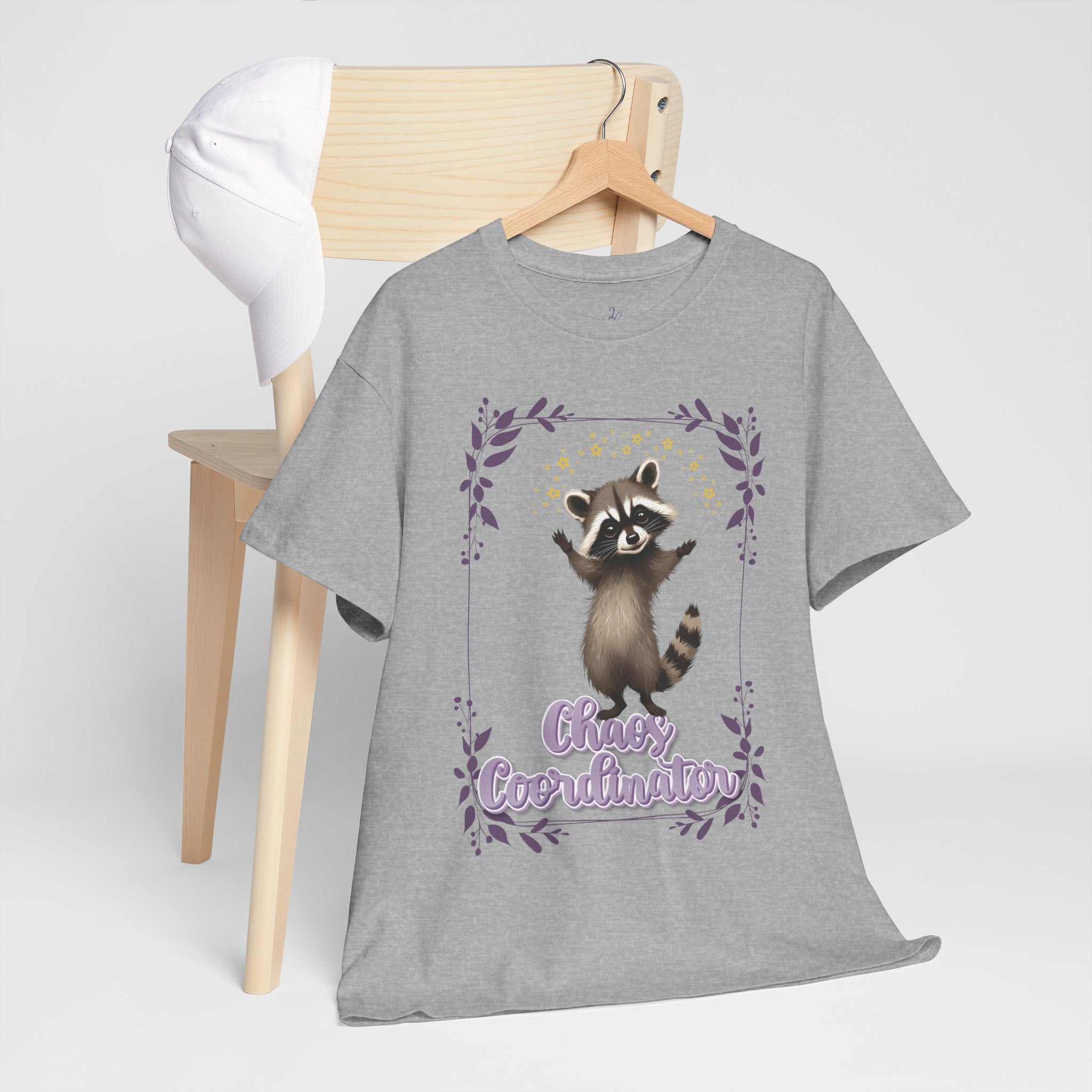 Raccoon Chaos Coordinator Tee — Cute Graphic Shirt