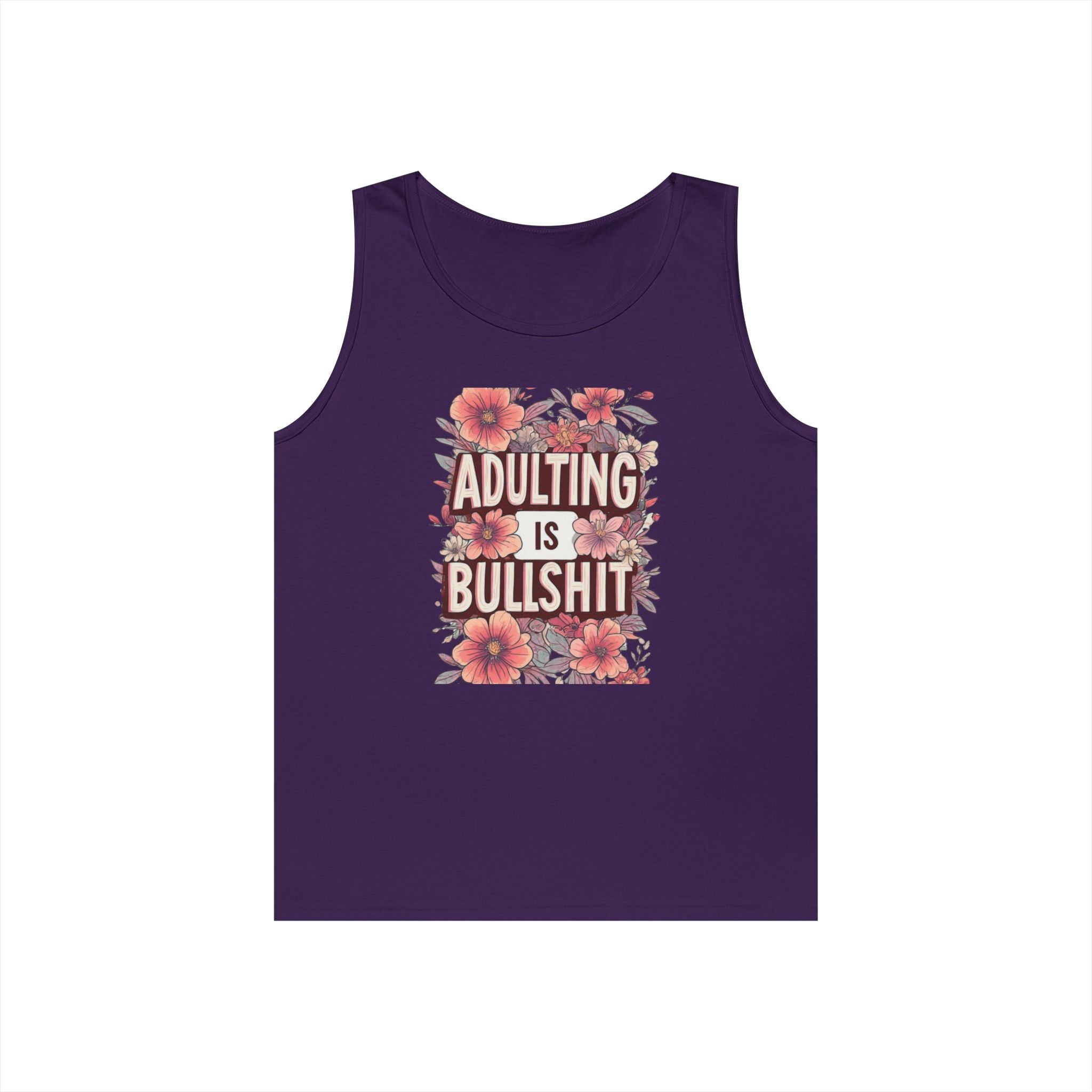 Adulting Is Bullshit Floral Tank
