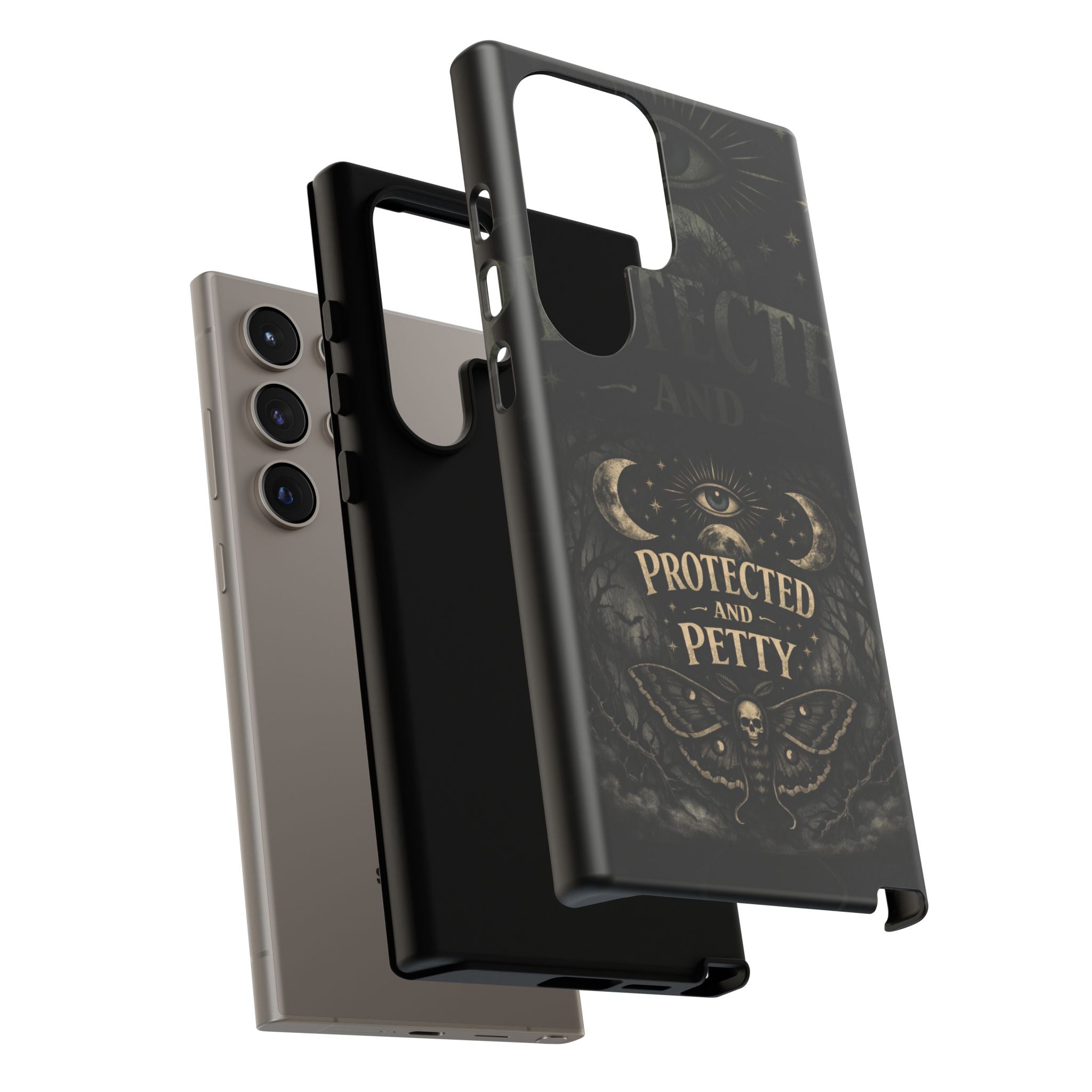 Phone Case — Gothic 'Protected and Petty' Tough Protective Cover
