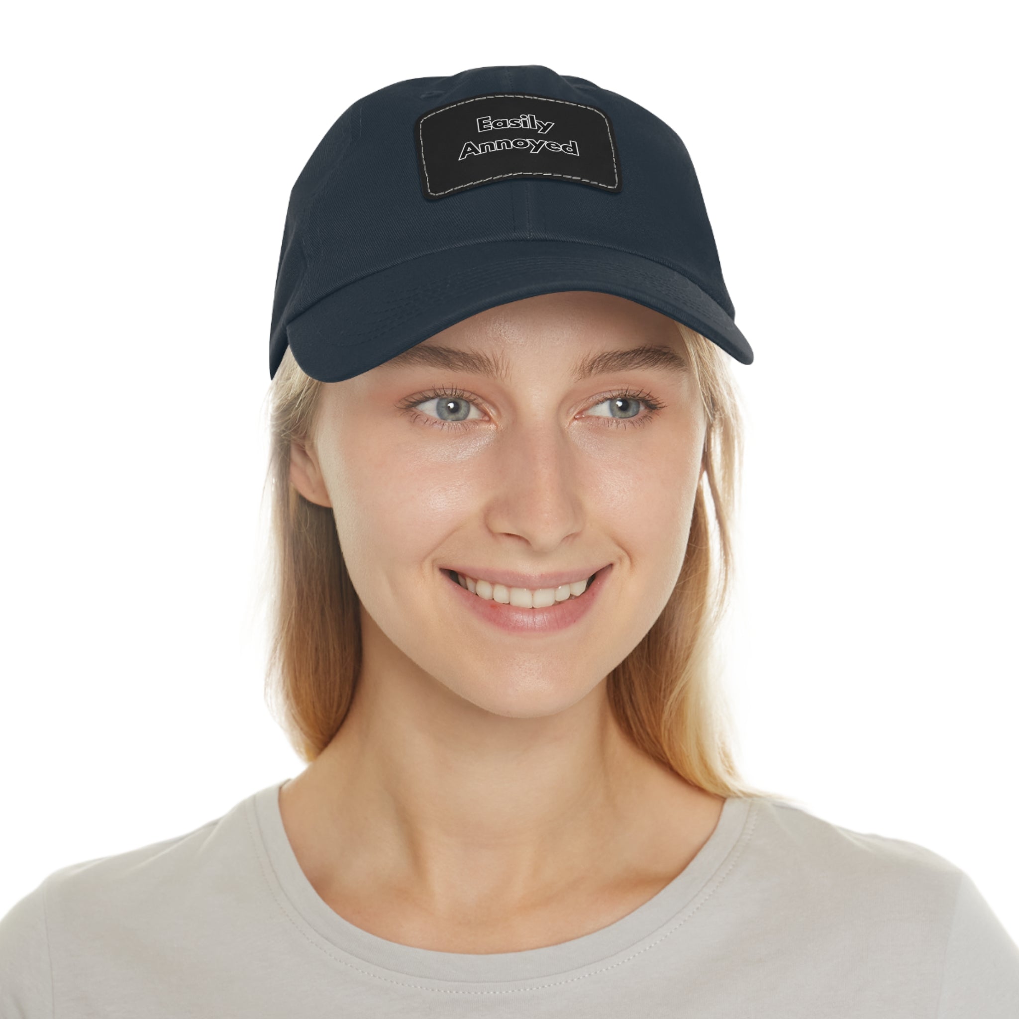 Easily Annoyed Leather Patch "Dad Hat" – Funny Casual Cap