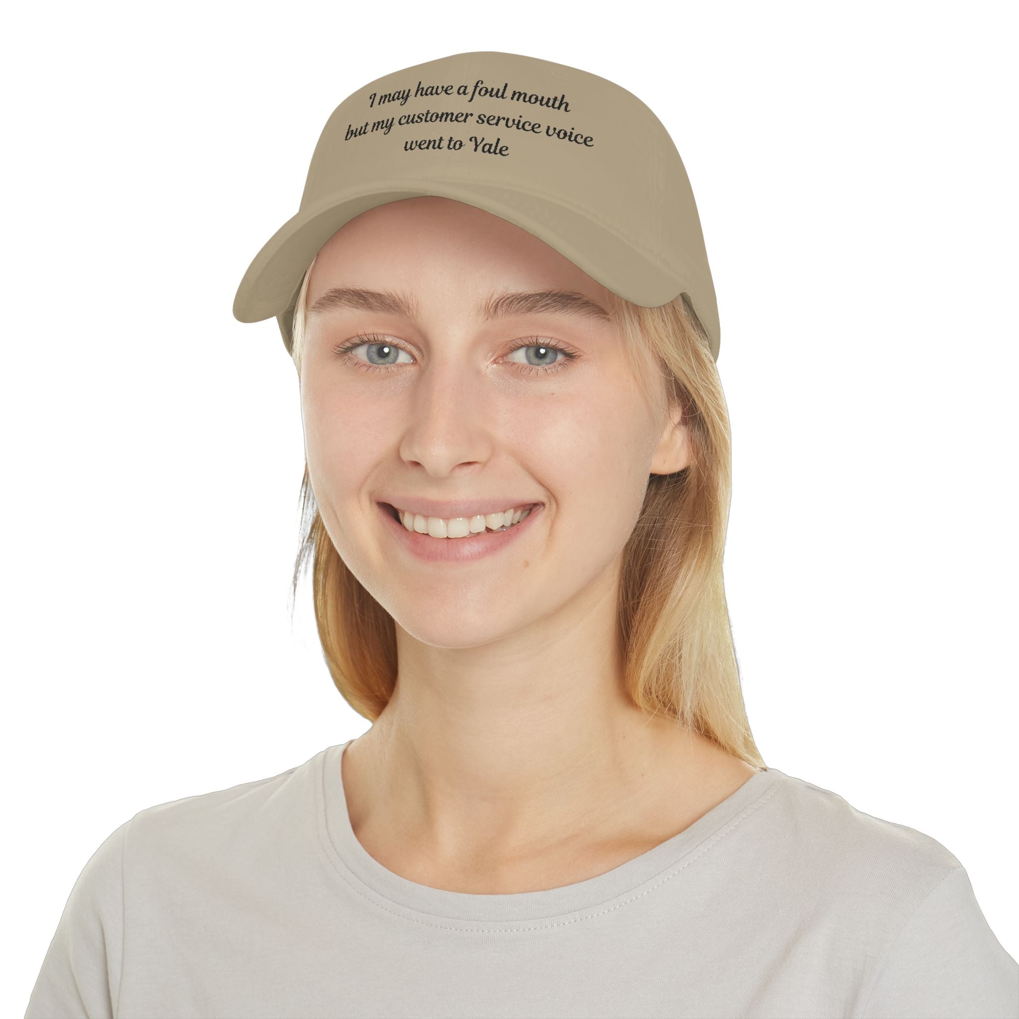 I may have a foul mouth Low Profile Embroidered Baseball Cap — Women's Attitude Hat
