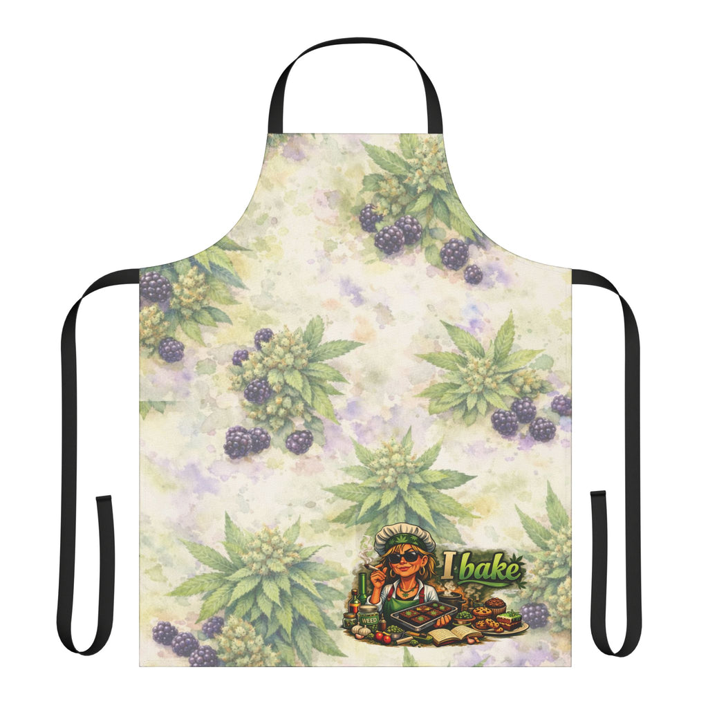 Herbal Harvest Apron – 'I Bake' Rustic Botanical Baking Apron