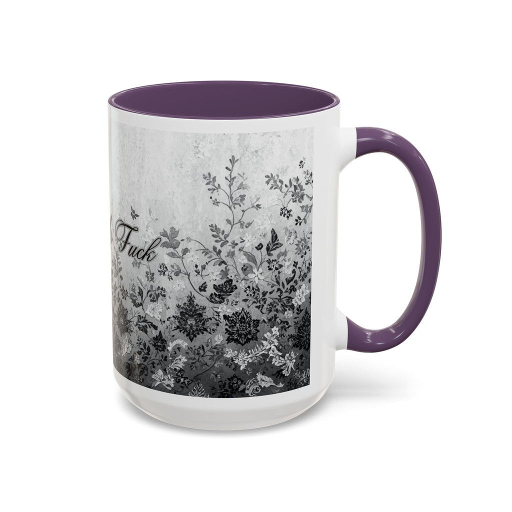 Coffee Mug — “Feral As F**k” Vintage Floral Accent Mug (11/15 oz)