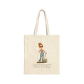 Garden Girl Cotton Tote Bag — "I Prefer to Spend My Time in the Dirt" Canvas Shopper