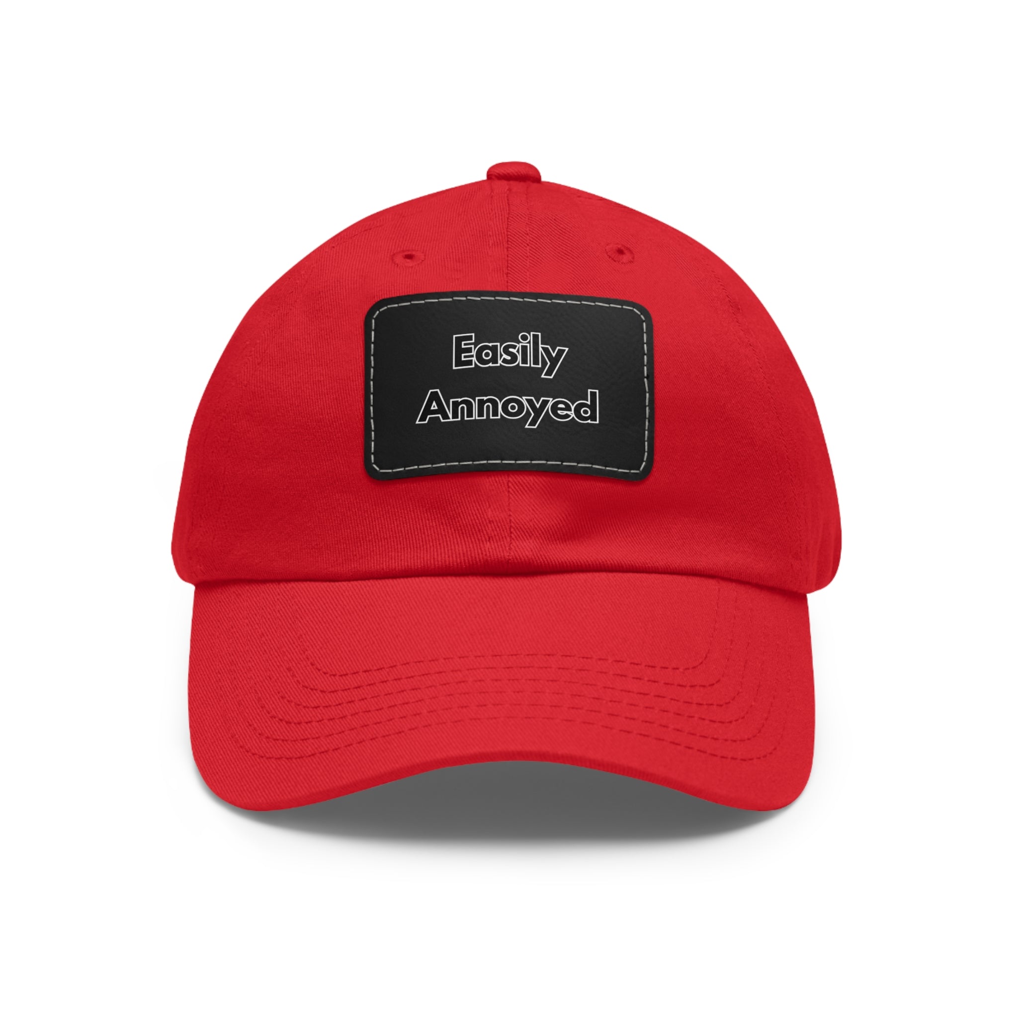 Easily Annoyed Leather Patch "Dad Hat" – Funny Casual Cap