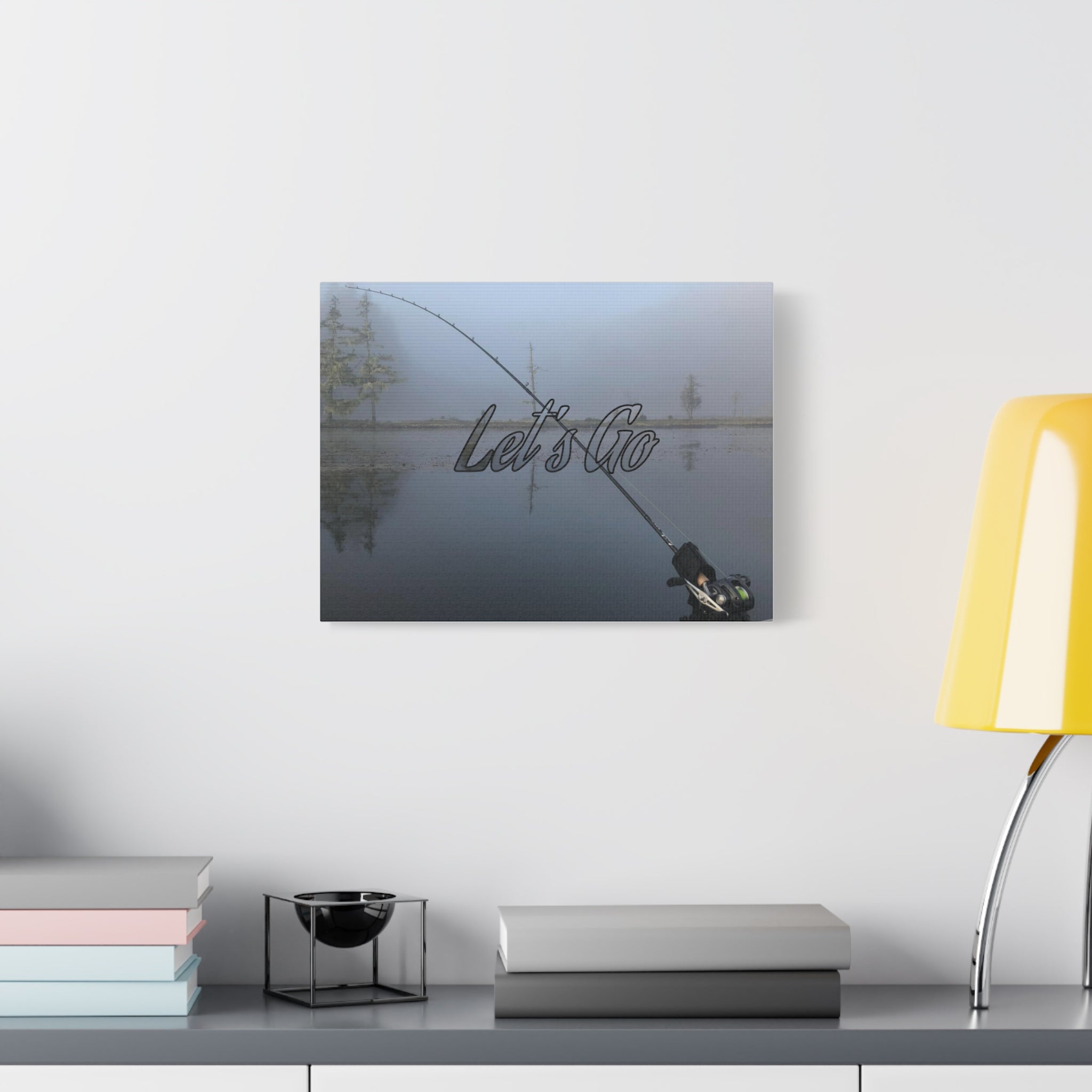 Let’s Go Fishing Canvas Wall Art — Matte Stretched 1.25"