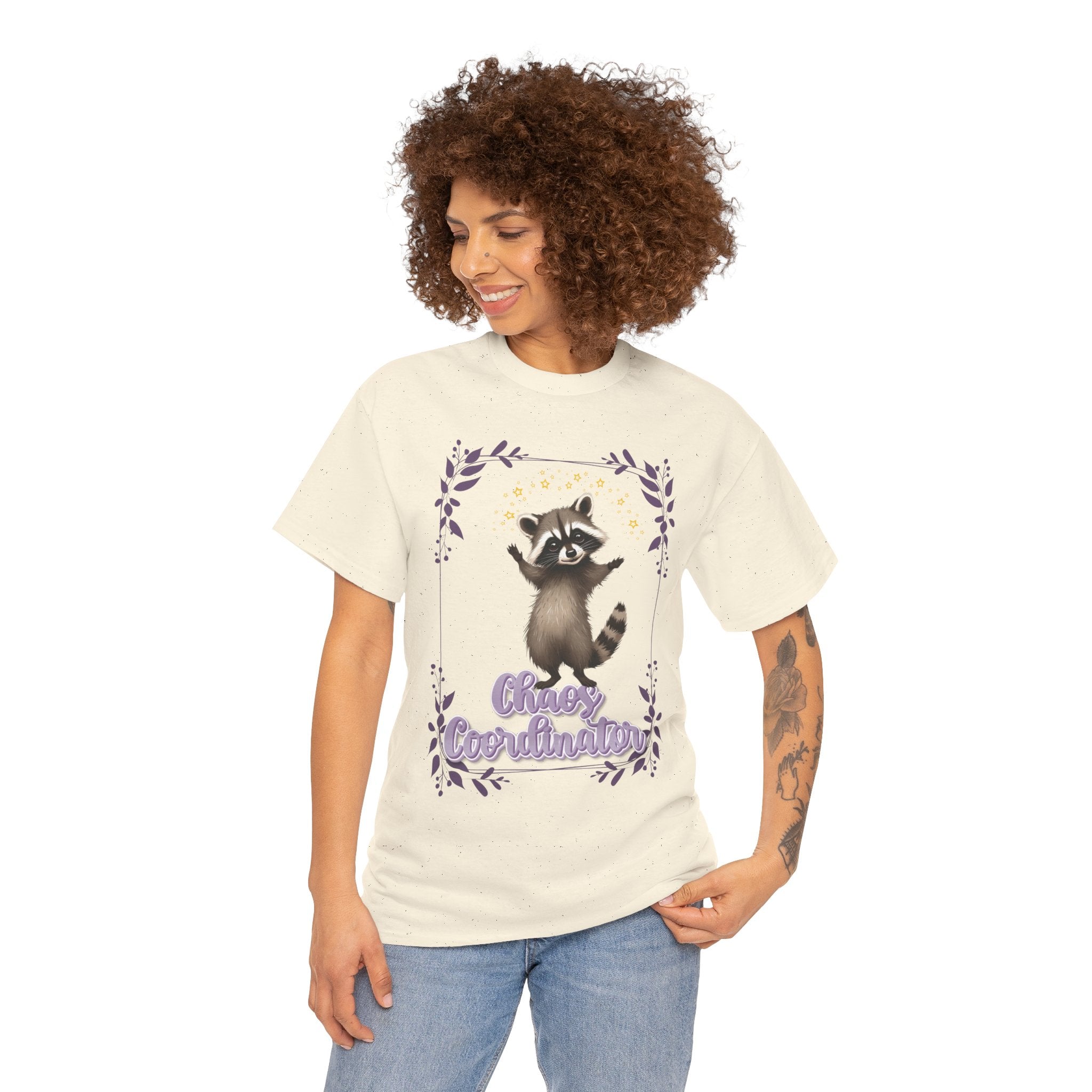 Raccoon Chaos Coordinator Tee — Cute Graphic Shirt