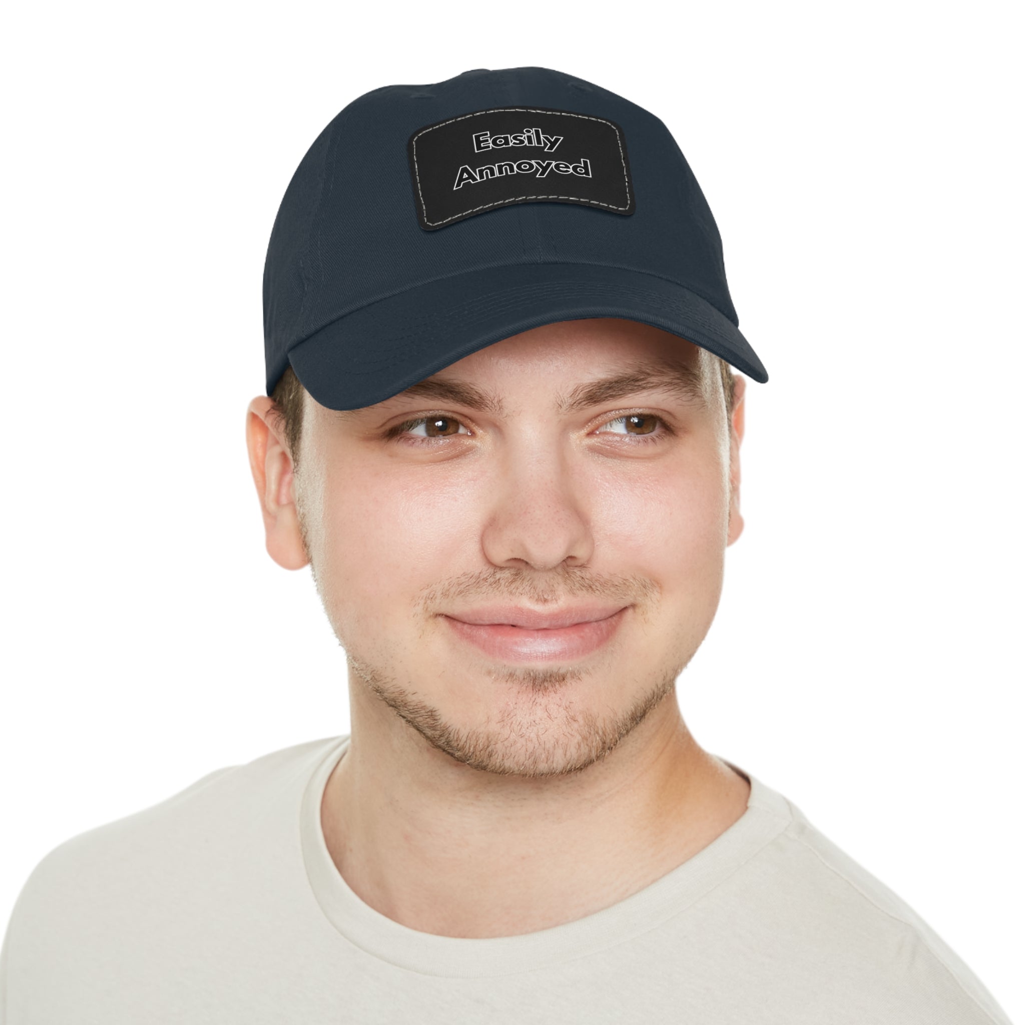 Easily Annoyed Leather Patch "Dad Hat" – Funny Casual Cap