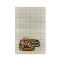 Sarcastic Chef Plaid Tea Towel — "This Kitchen Runs on Sarcasm" Microfiber