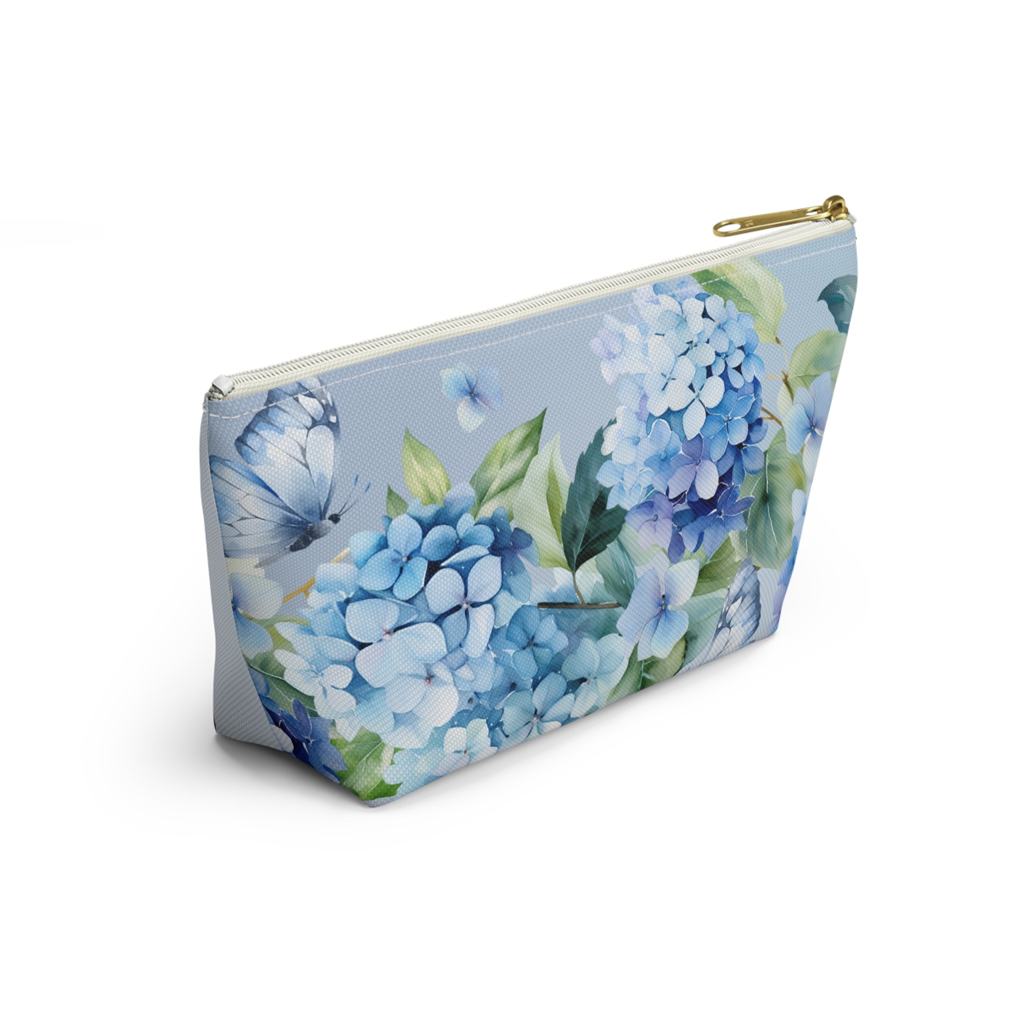 Bride Hydrangea Cosmetic Pouch — Wedding Makeup Bag