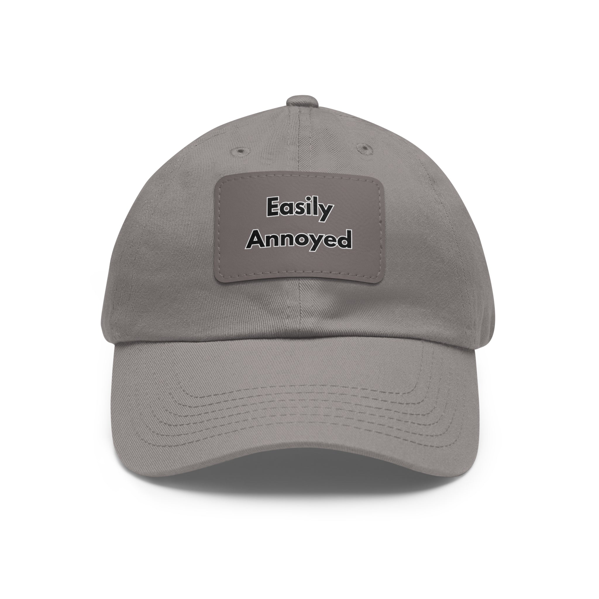 Easily Annoyed Leather Patch "Dad Hat" – Funny Casual Cap
