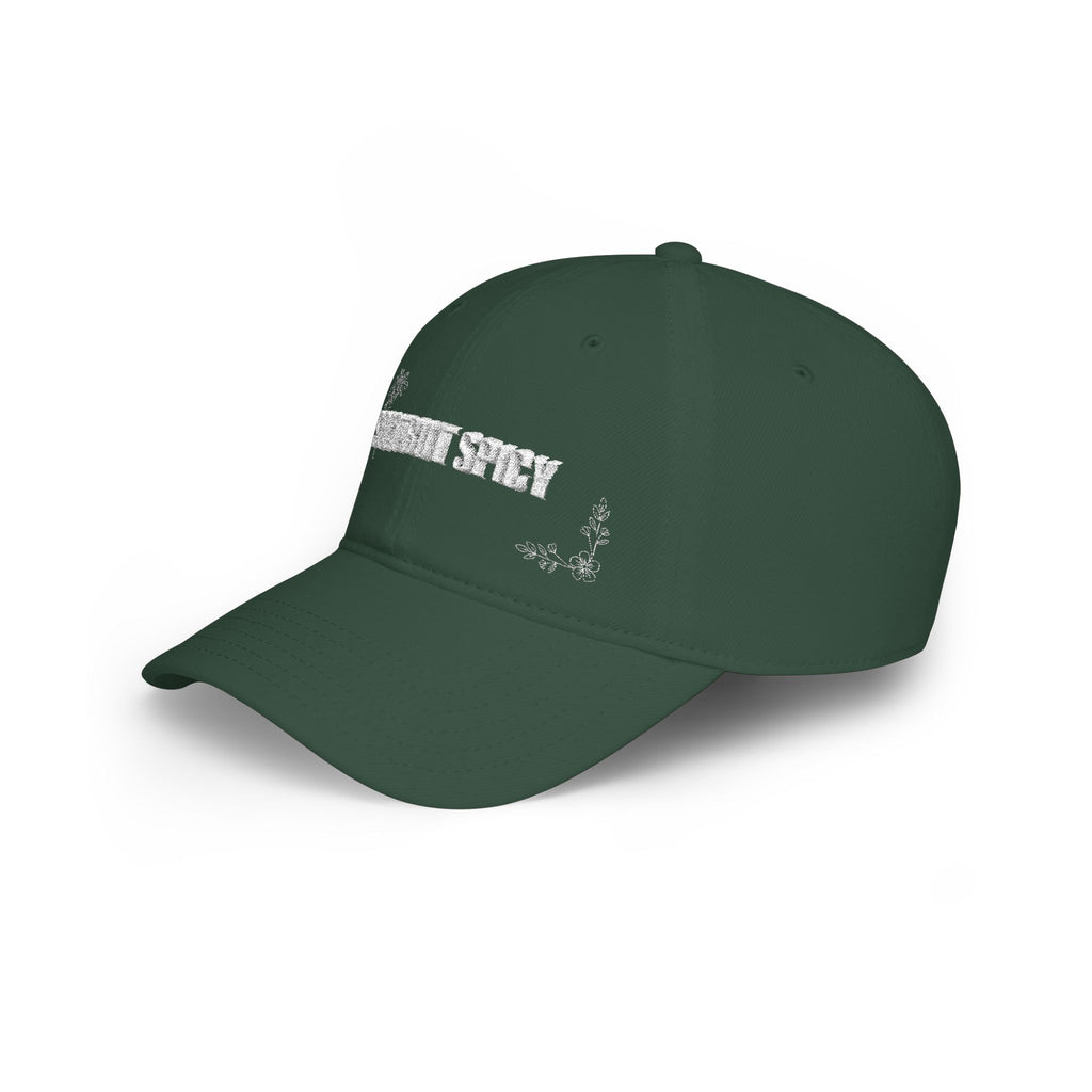 Soft But Spicy Embroidered Baseball Cap — Low Profile Summer Hat