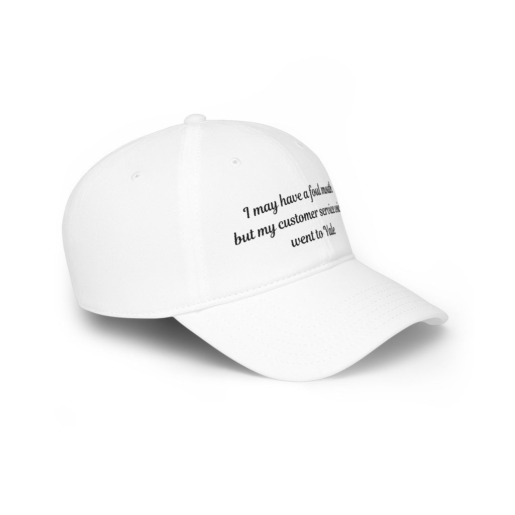 I may have a foul mouth Low Profile Embroidered Baseball Cap — Women's Attitude Hat