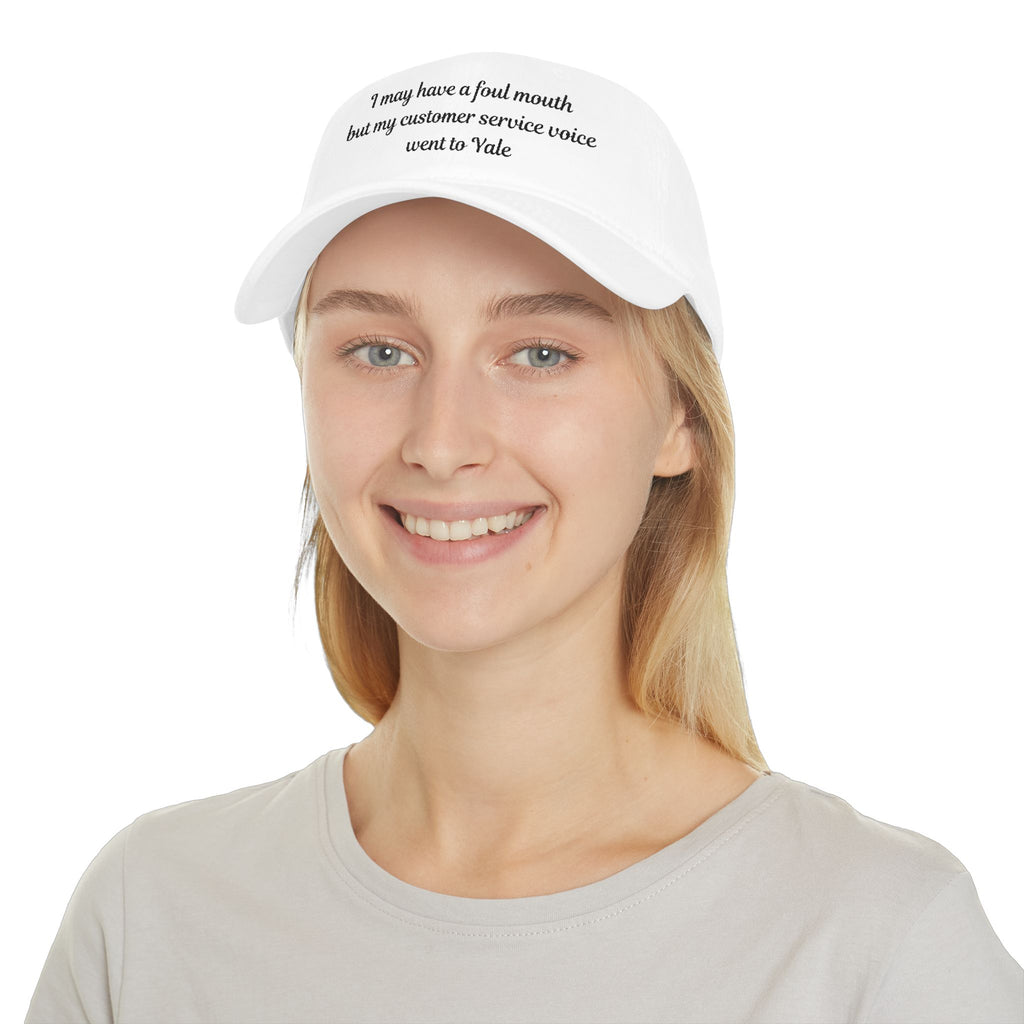 I may have a foul mouth Low Profile Embroidered Baseball Cap — Women's Attitude Hat