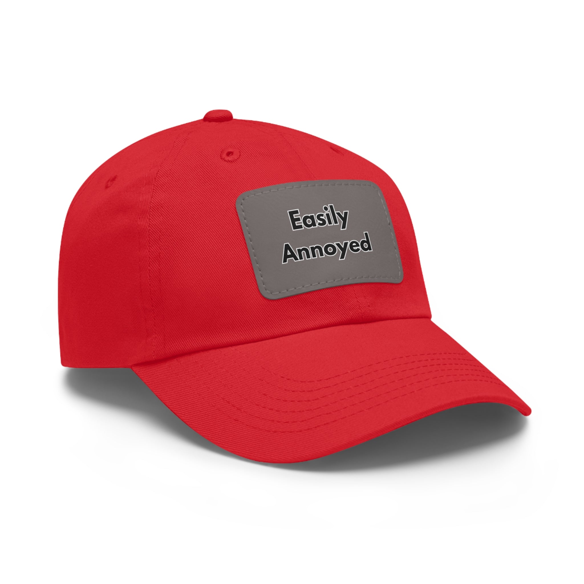 Easily Annoyed Leather Patch "Dad Hat" – Funny Casual Cap