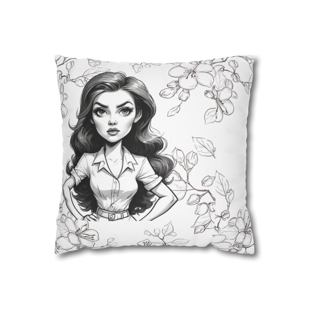 Funny Quote 'and the horse you rode in on' Decorative Pillowcase