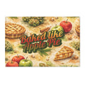 Baked Like Apple Pie Area Rug — Vintage Cannabis Apple Pie Kitchen Mat