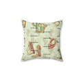 Western Cowboy Boots & Cactus Faux Suede Pillow — "Don't Be a Prick" Accent Pillow