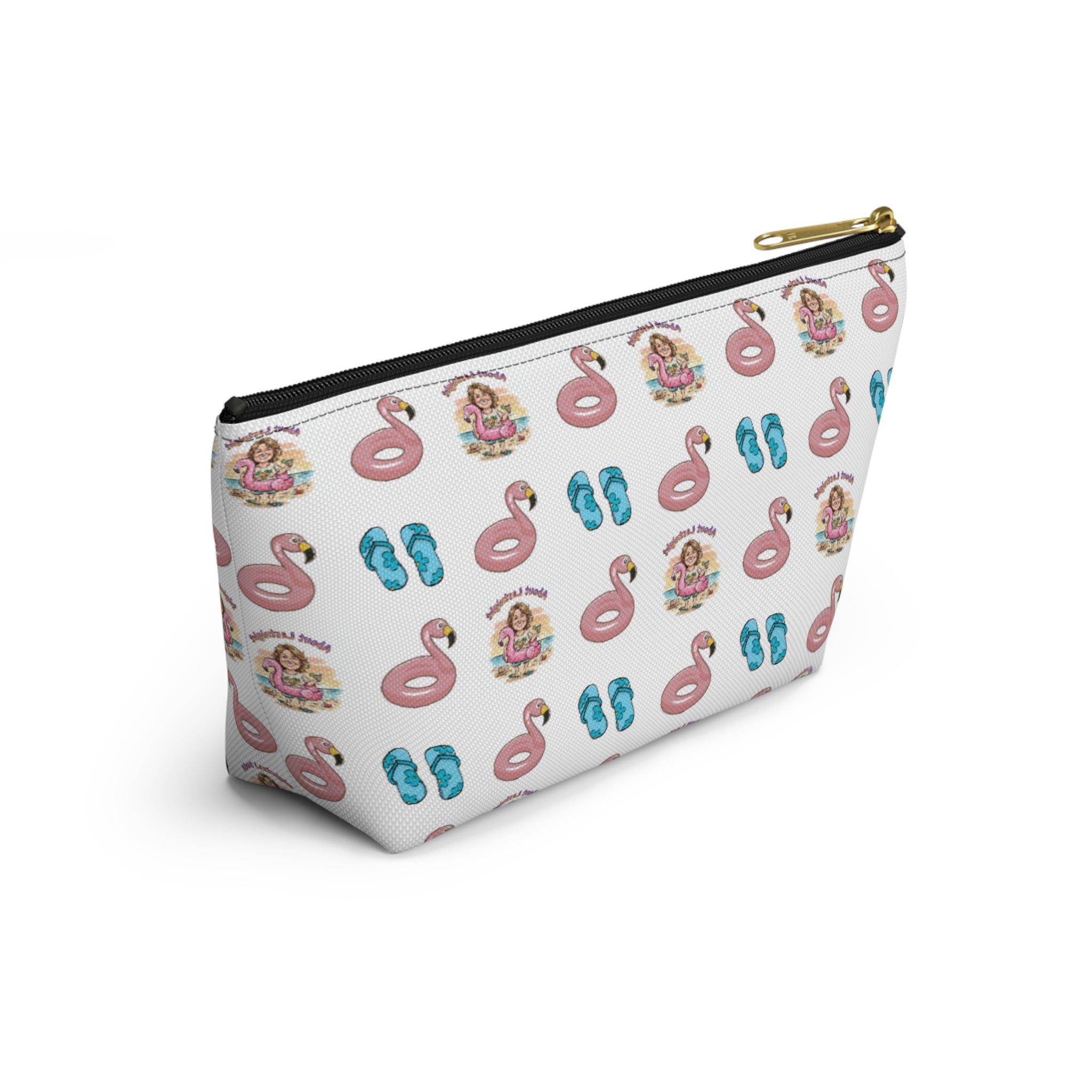 "About Lastnight" Accessory Pouch w T-bottom