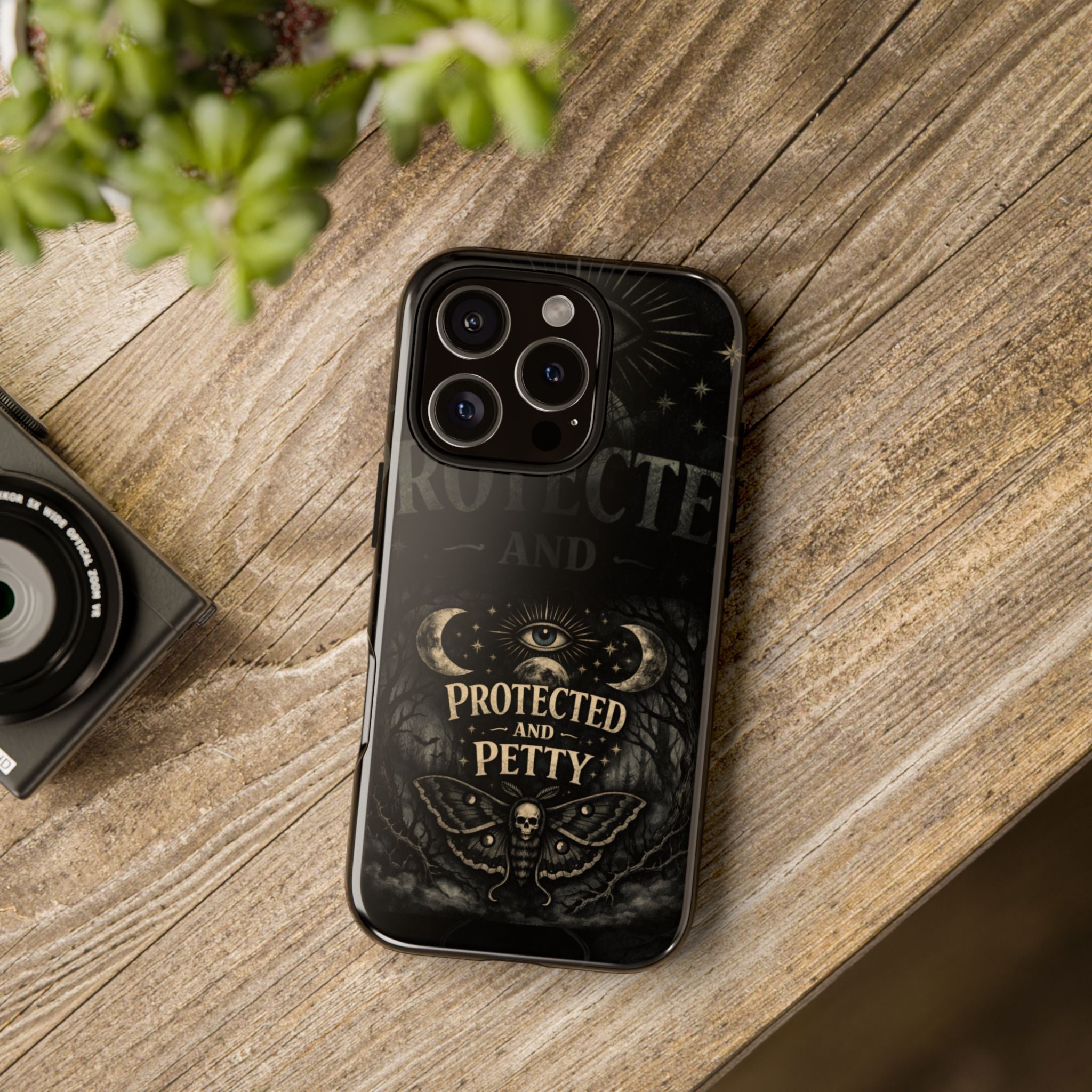 Phone Case — Gothic 'Protected and Petty' Tough Protective Cover