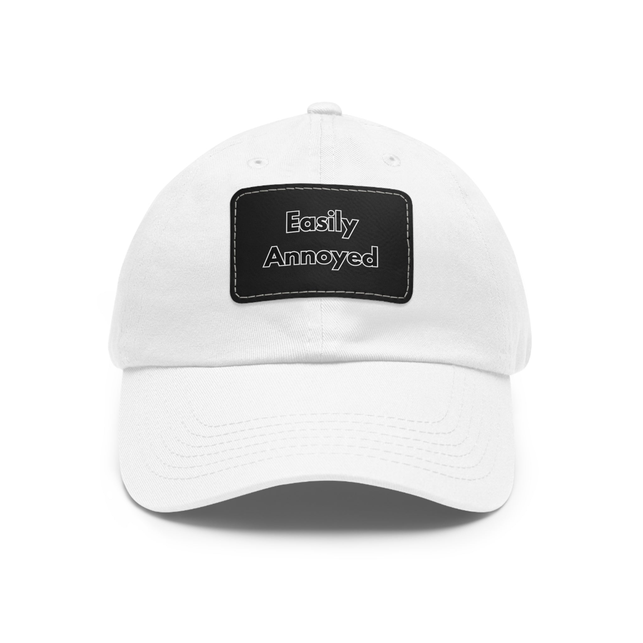 Easily Annoyed Leather Patch "Dad Hat" – Funny Casual Cap