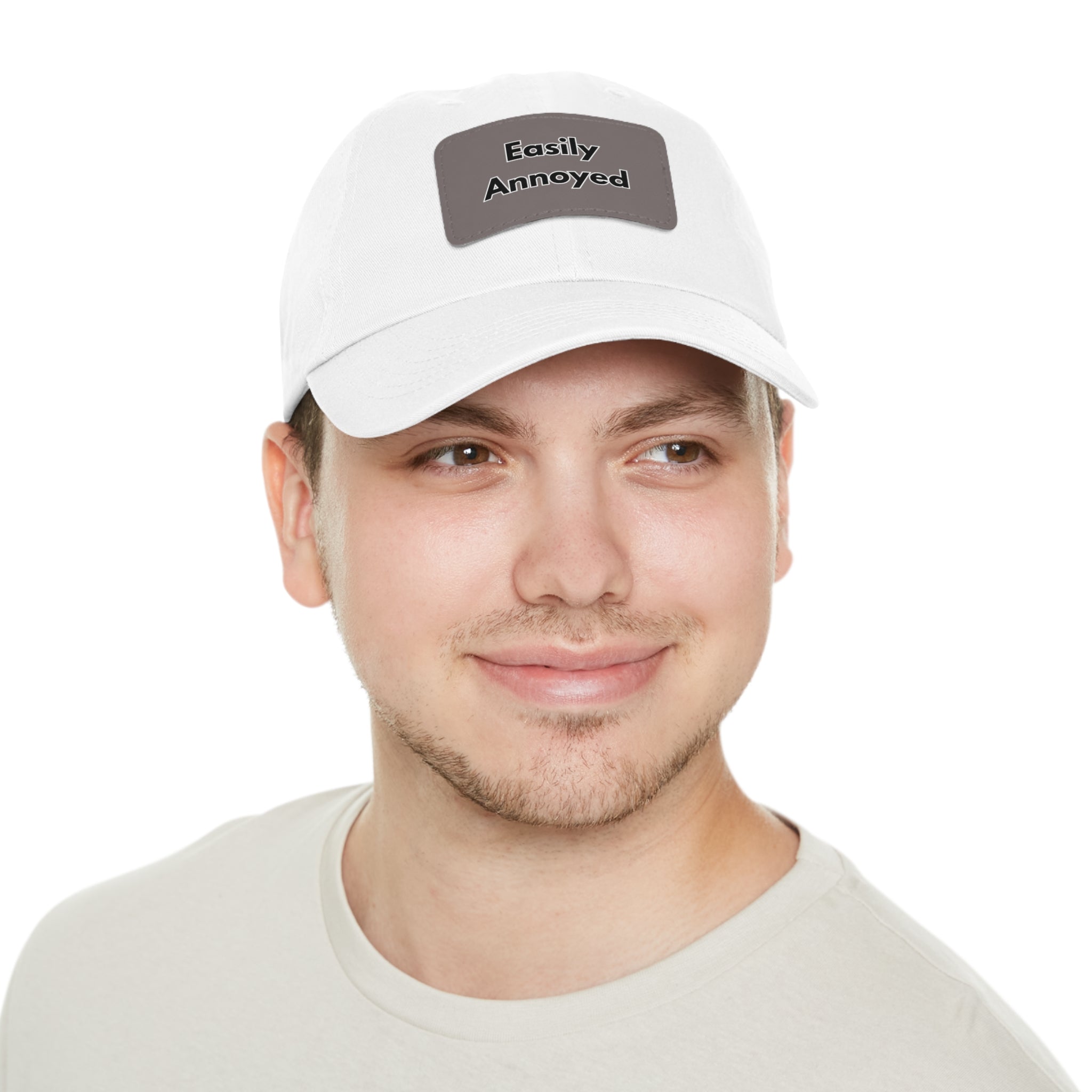 Easily Annoyed Leather Patch "Dad Hat" – Funny Casual Cap
