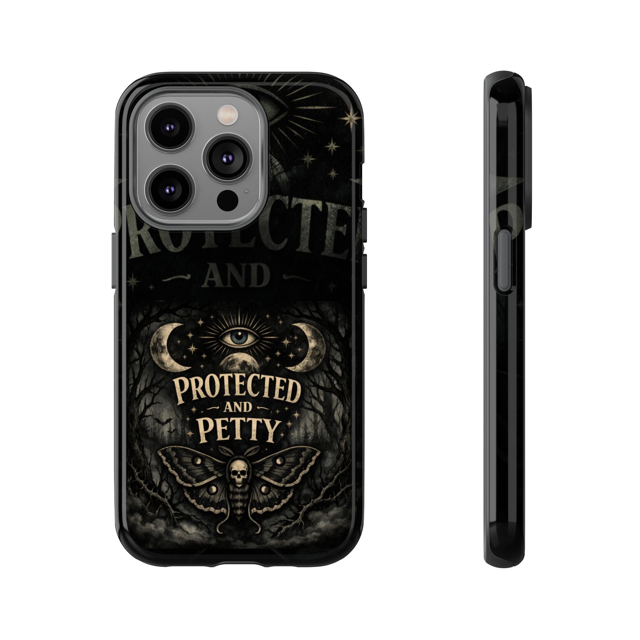 Phone Case — Gothic 'Protected and Petty' Tough Protective Cover