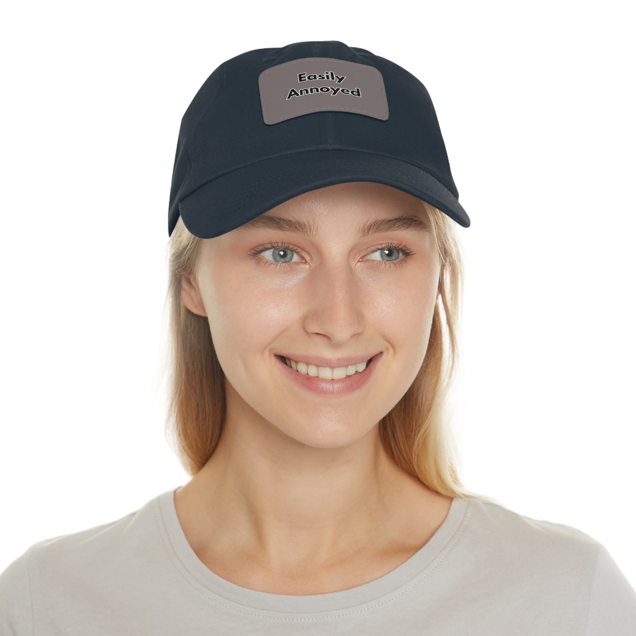 Easily Annoyed Leather Patch "Dad Hat" – Funny Casual Cap