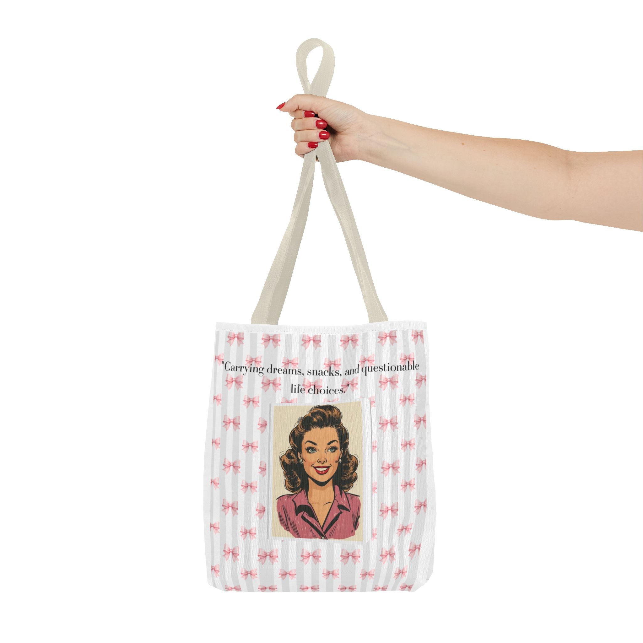 Vintage Floral Tote Bag — "Carrying dreams, snacks, and questionable life choices"